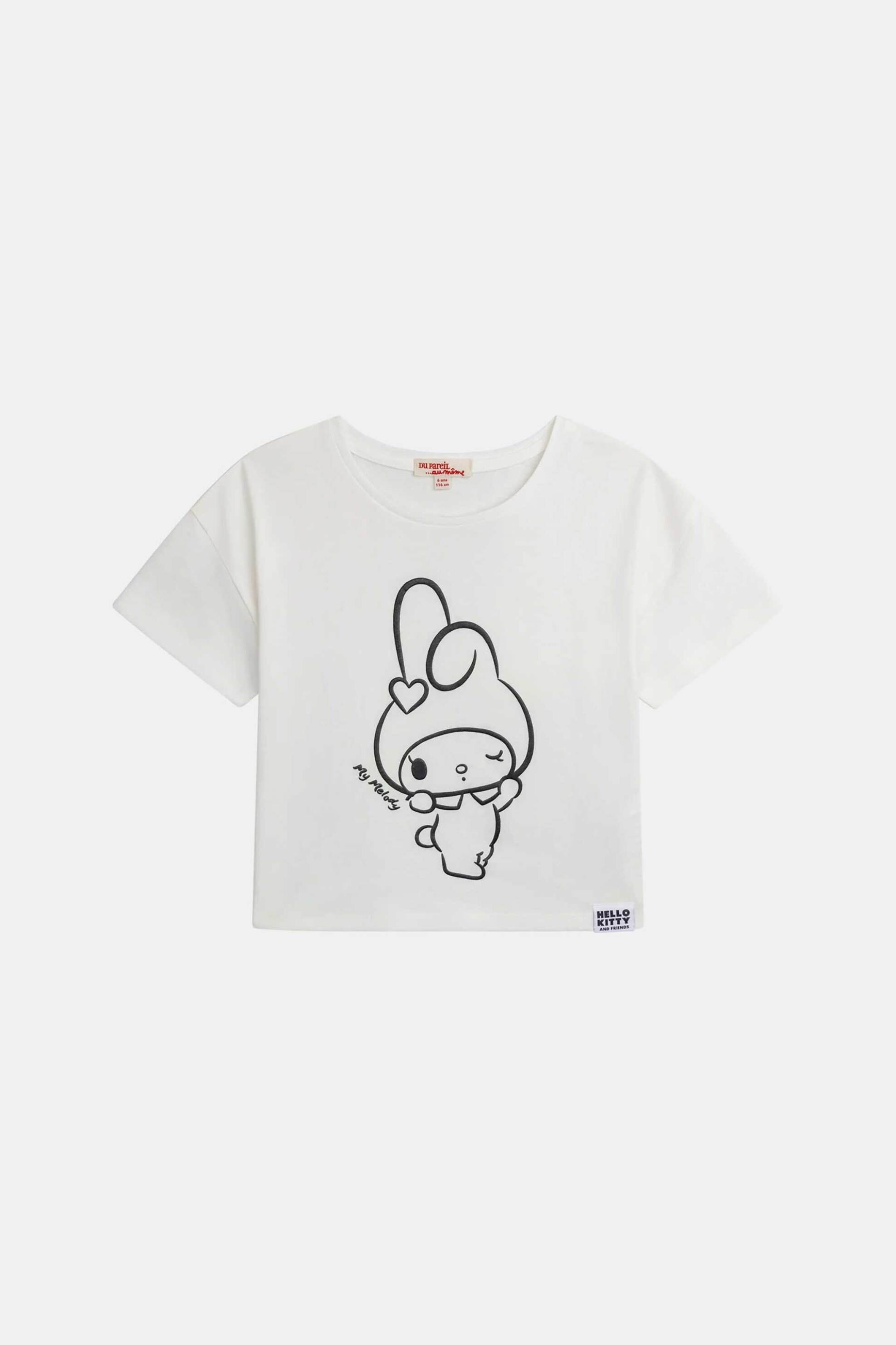 DPAM παιδική μπλούζα για κορίτσια "My Melody" - 373106 Λευκό φωτογραφία