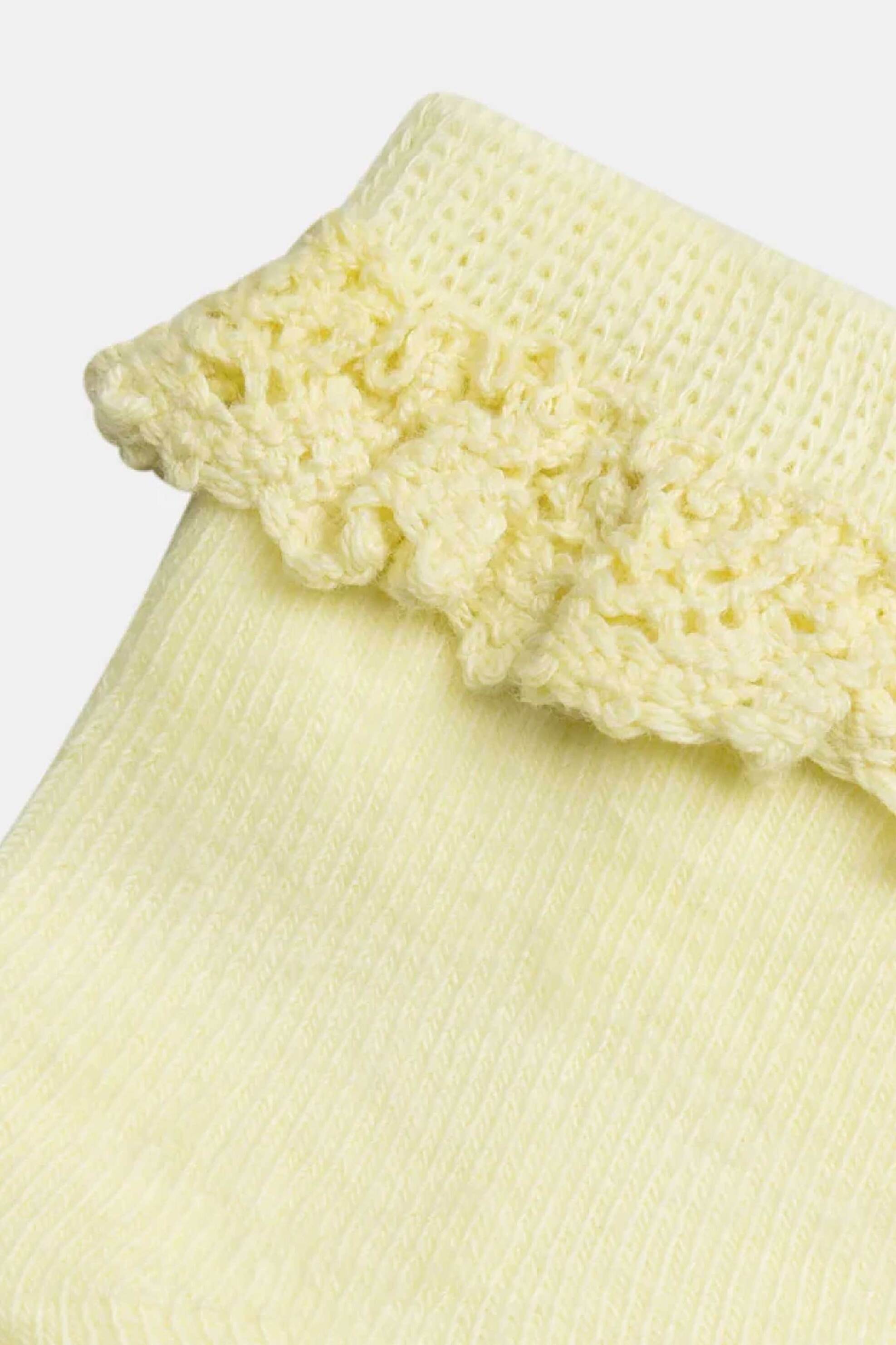 DPAM βρεφικές κάλτσες για κορίτσια "Yellow Crochet" - 373231 Κίτρινο φωτογραφία