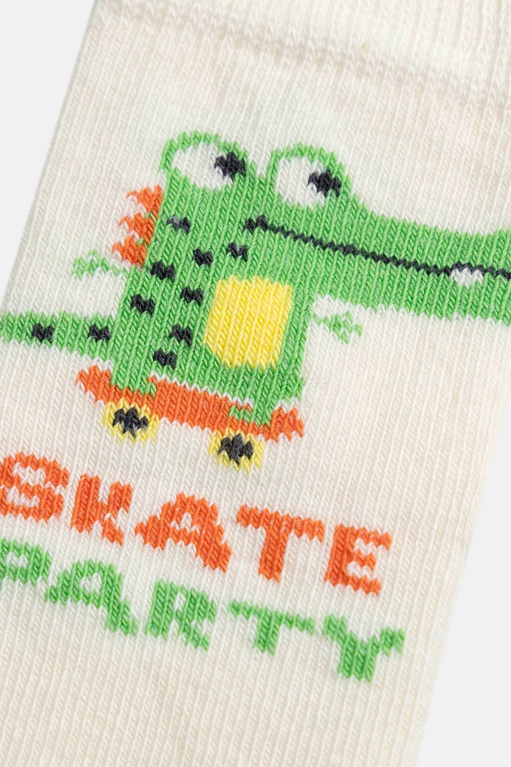 DPAM βρεφικές κάλτσες για αγόρια "Skate Party" - 373246 Μπεζ φωτογραφία