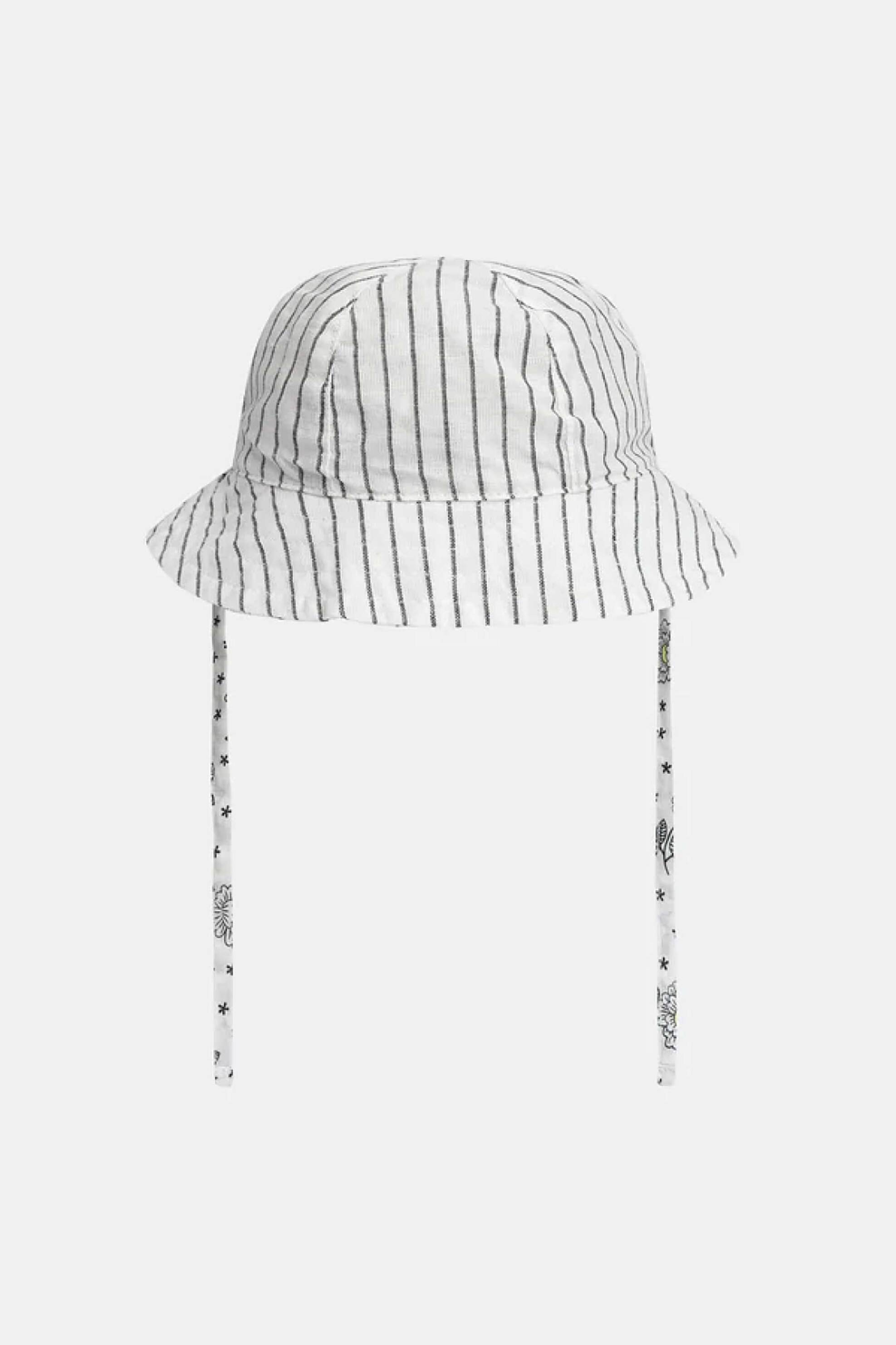 DPAM βρεφικό καπέλο για κορίτσια 2 σε 1 "Black Pattern" - 373168 Λευκό