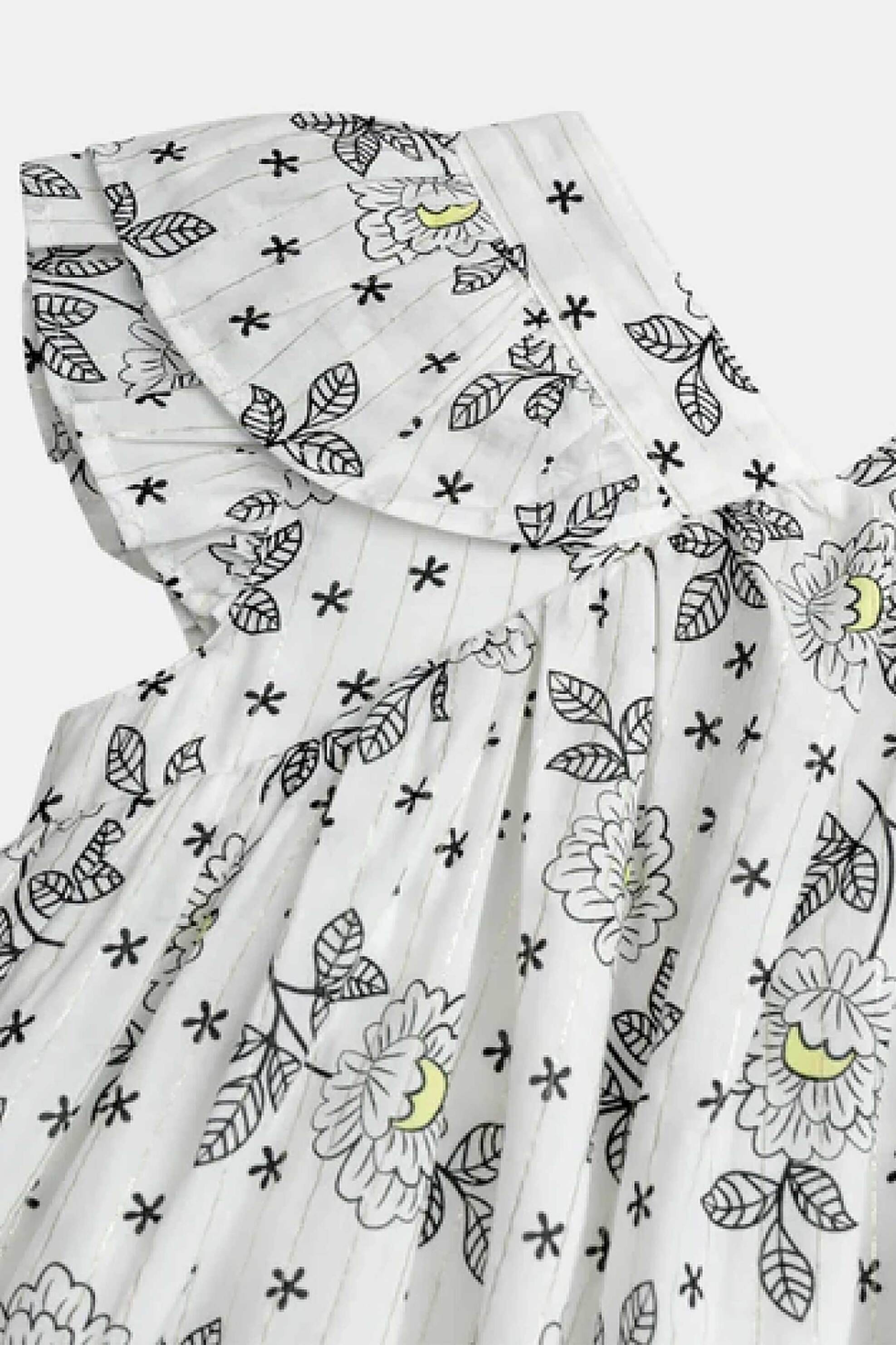 DPAM παιδικό φόρεμα για κορίτσια "Black Pattern" - 373276 Λευκό φωτογραφία