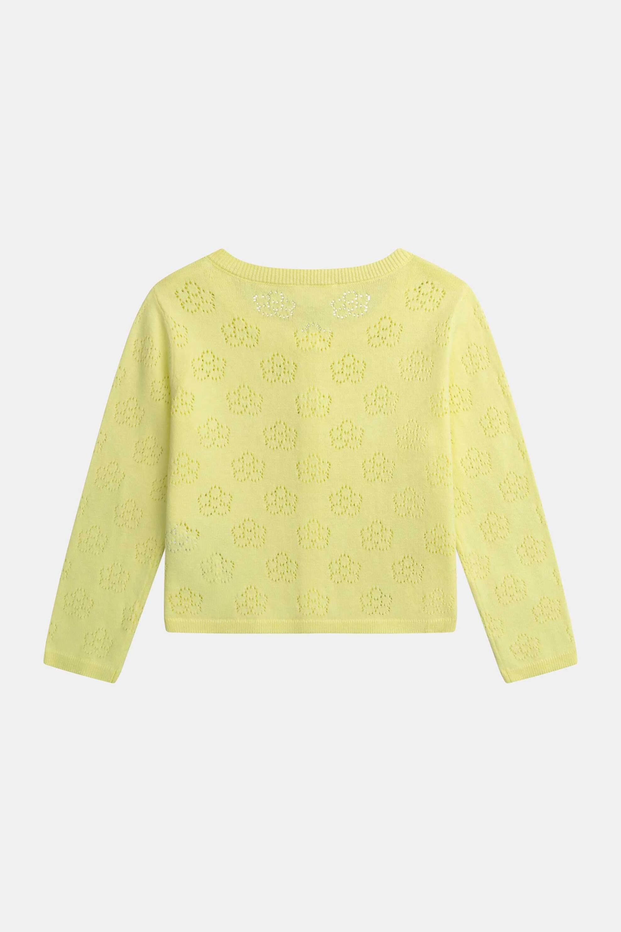 DPAM παιδική πλεκτή ζακέτα για κορίτσια "Yellow Days" - 373291 Κίτρινο φωτογραφία