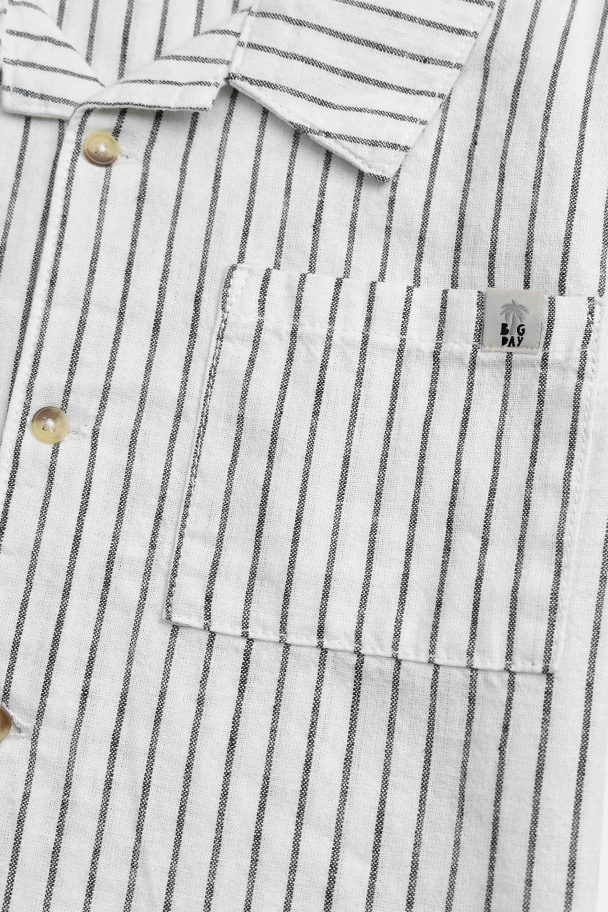 Dpam Παιδικό Πουκάμισο για Αγόρια Striped Day - 373327 Λευκό