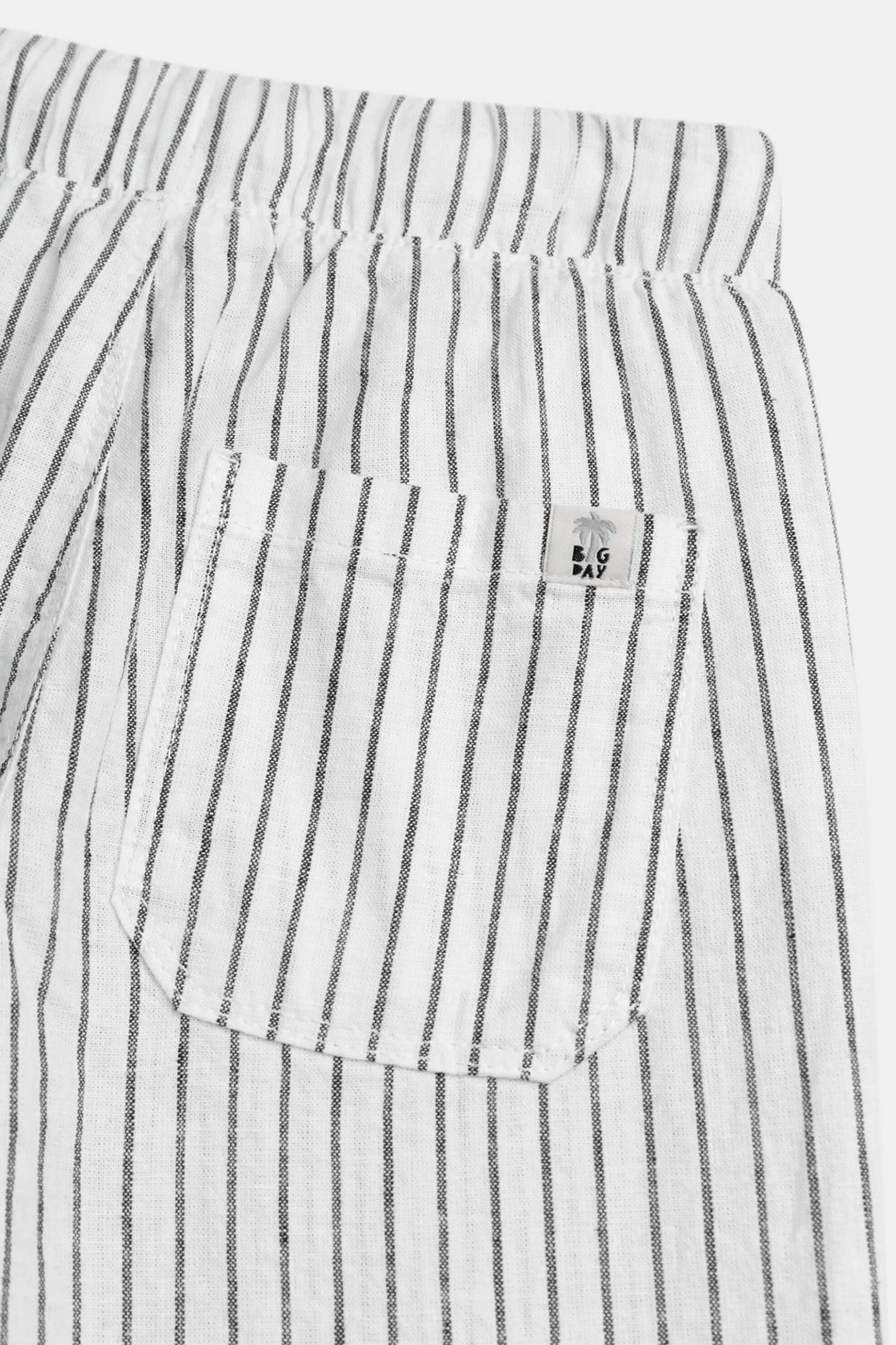 Dpam Παιδικό Παντελόνι για Αγόρια Striped Day - 373335 Λευκό
