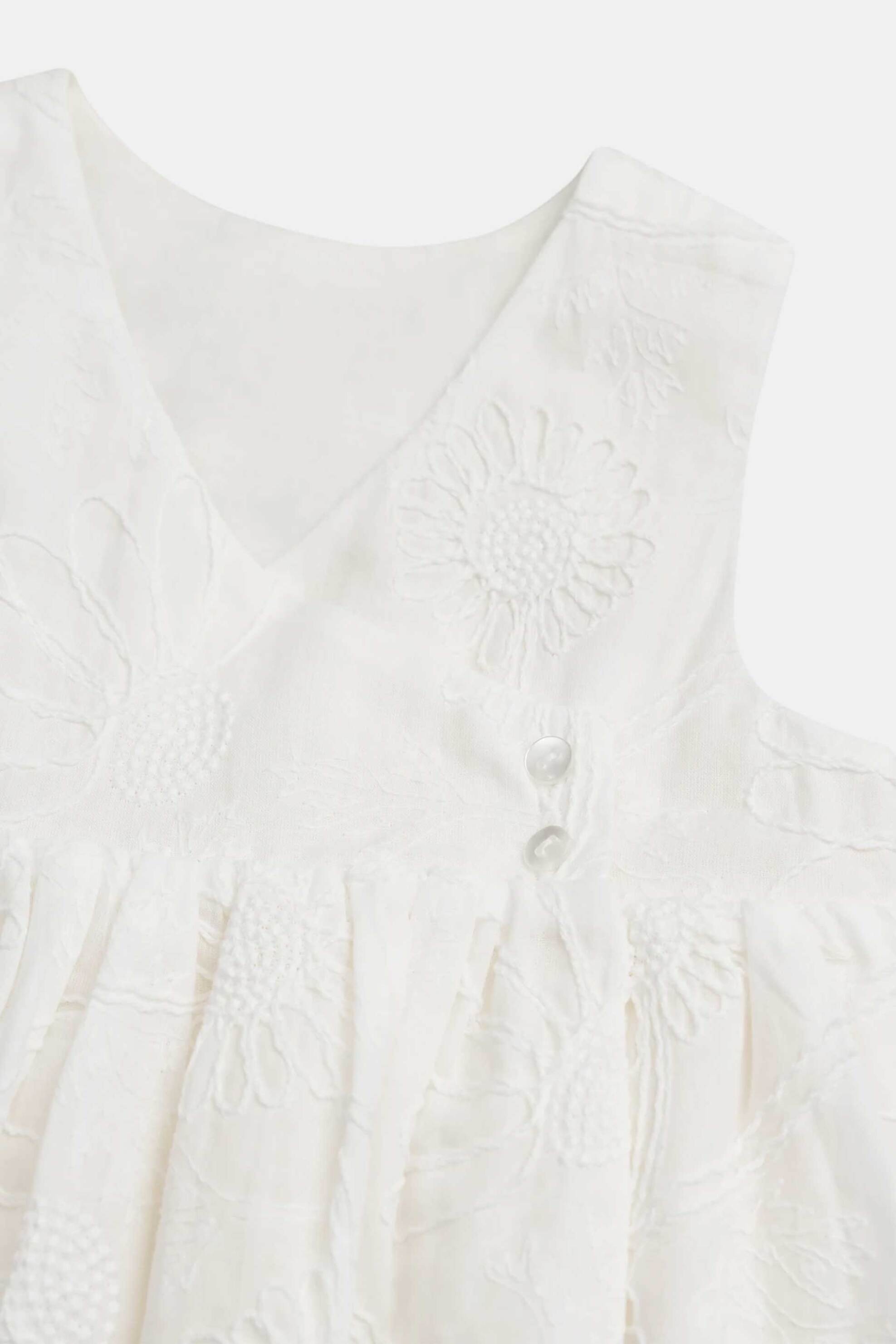 DPAM βρεφικό φόρεμα για κορίτσια "White Sunflowers" - 373396 Λευκό φωτογραφία