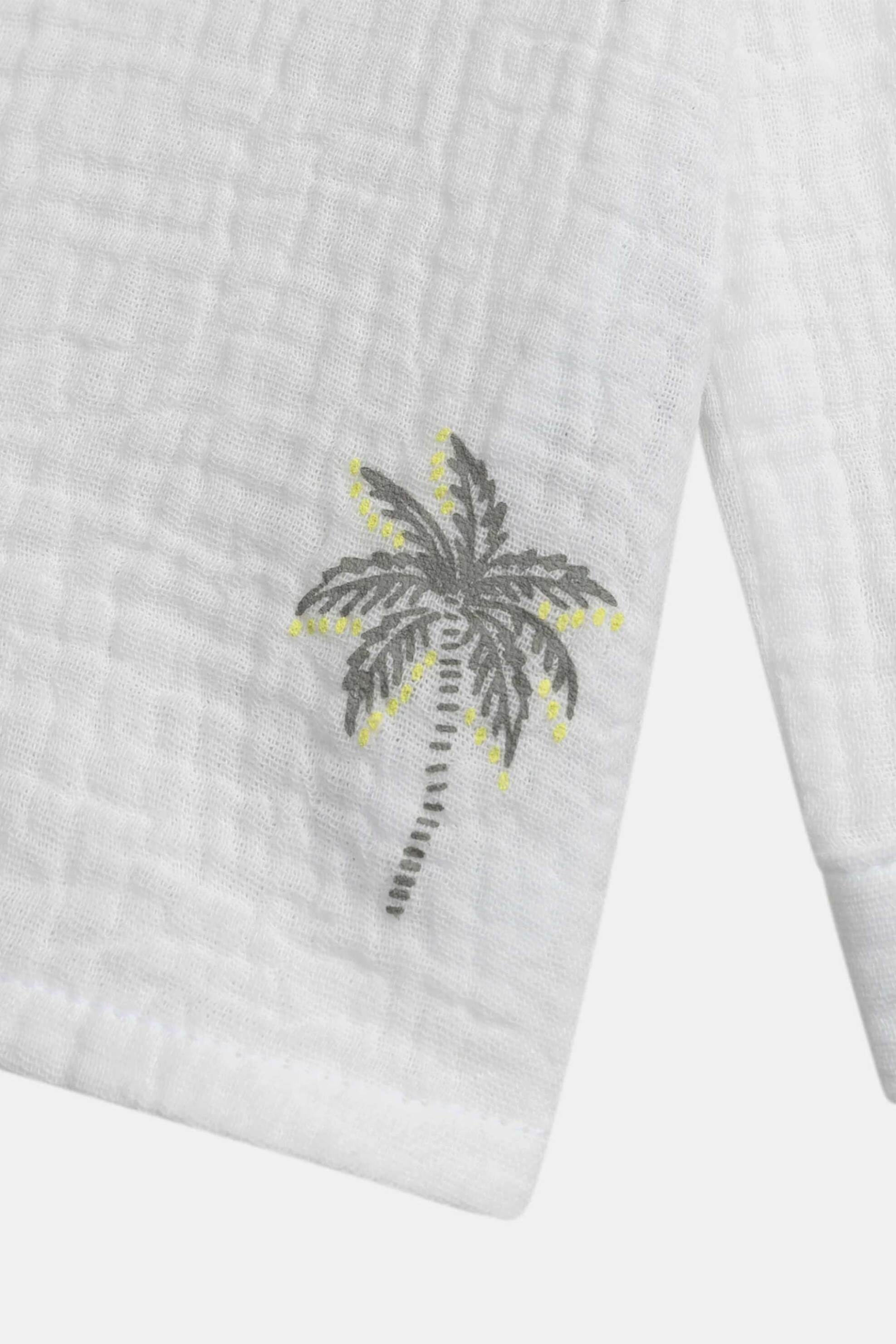 DPAM βρεφικό πουκάμισο για αγόρια "Chill Palm Tree" - 373402 Λευκό φωτογραφία