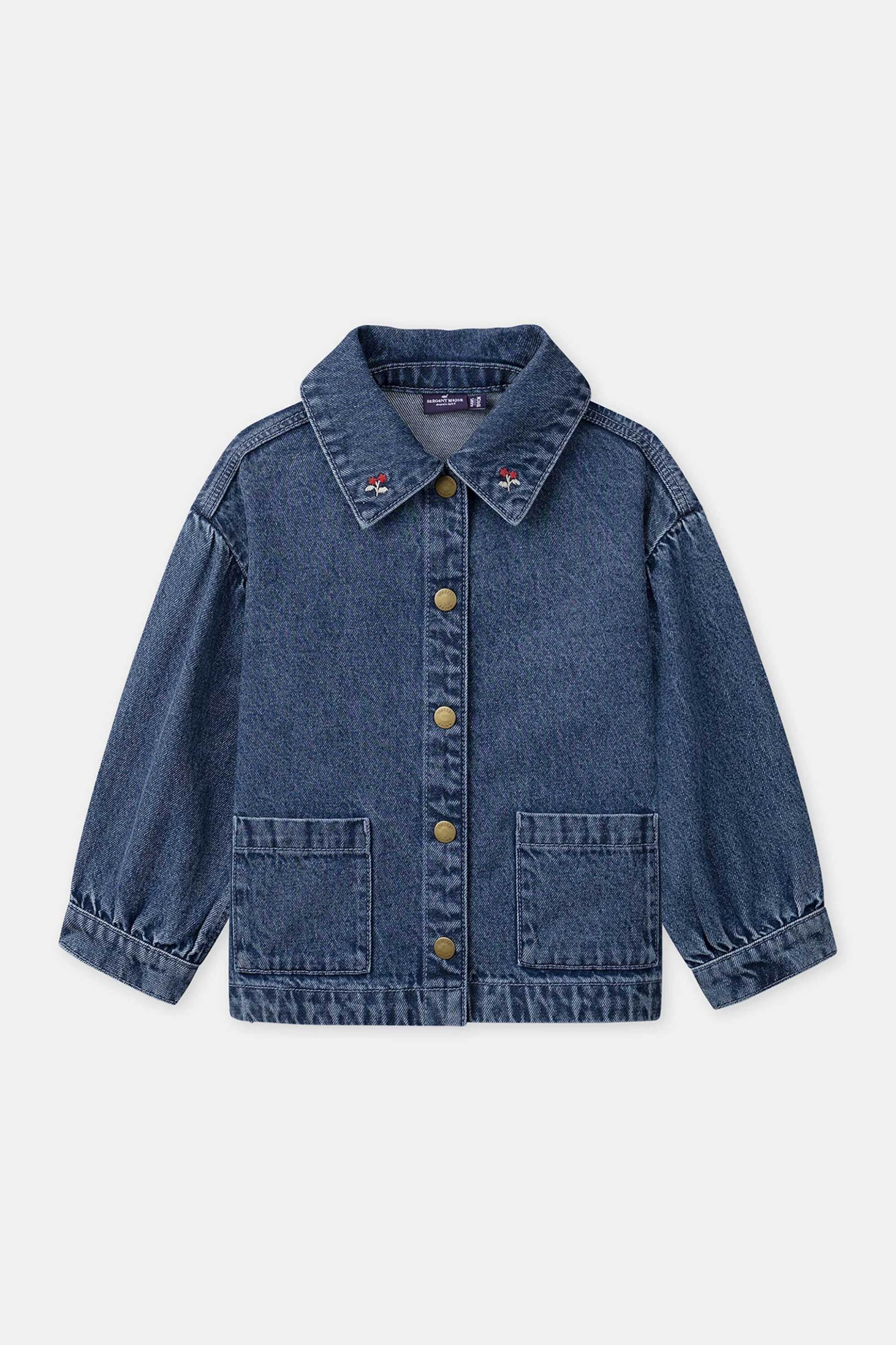 DPAM παιδικό denim μπουφάν για κορίτσια "Monogram" - 373603 Denim Blue φωτογραφία