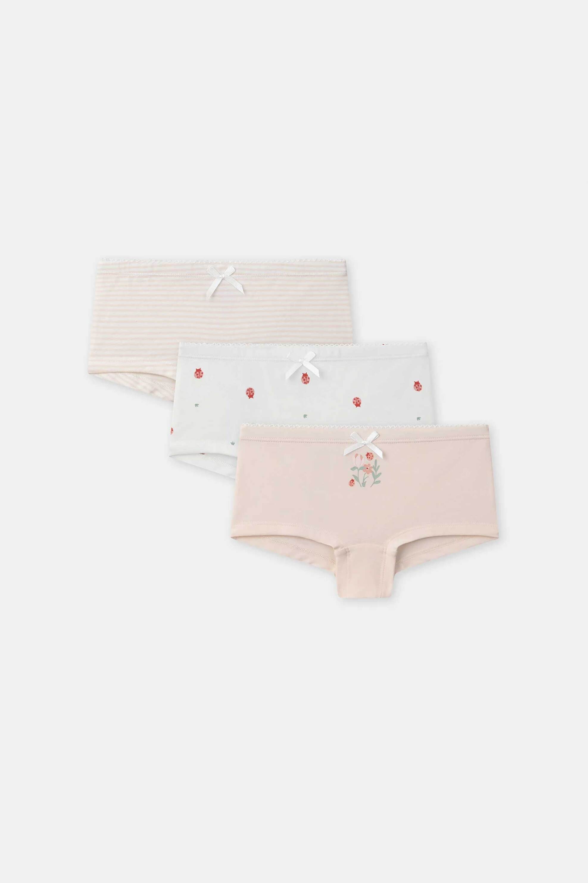 DPAM σετ παιδικά εσώρουχα για κορίτσια "Pink Ladybug" (3 τεμάχια) - 373508 Ροζ Ανοιχτό