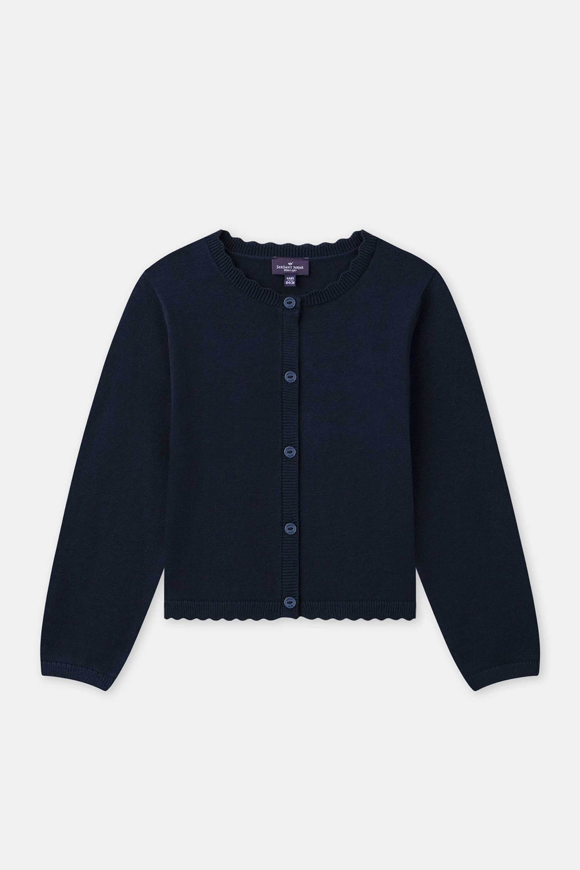 DPAM παιδική ζακέτα για κορίτσια "Navy Ruffles" - 373527 Μπλε Σκούρο φωτογραφία