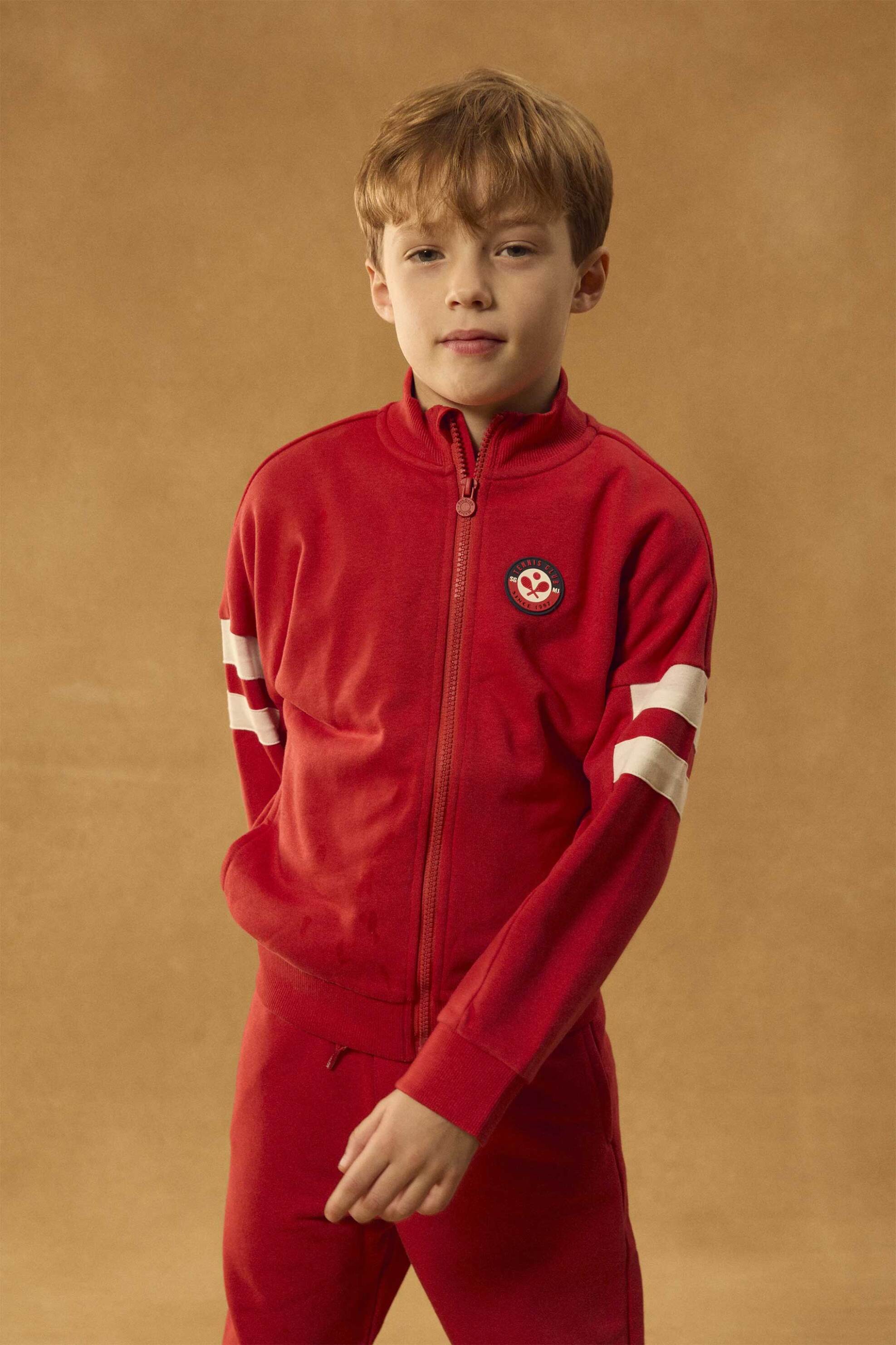 DPAM παιδική ζακέτα για αγόρια "Red Tennis" - 373550 Κόκκινο