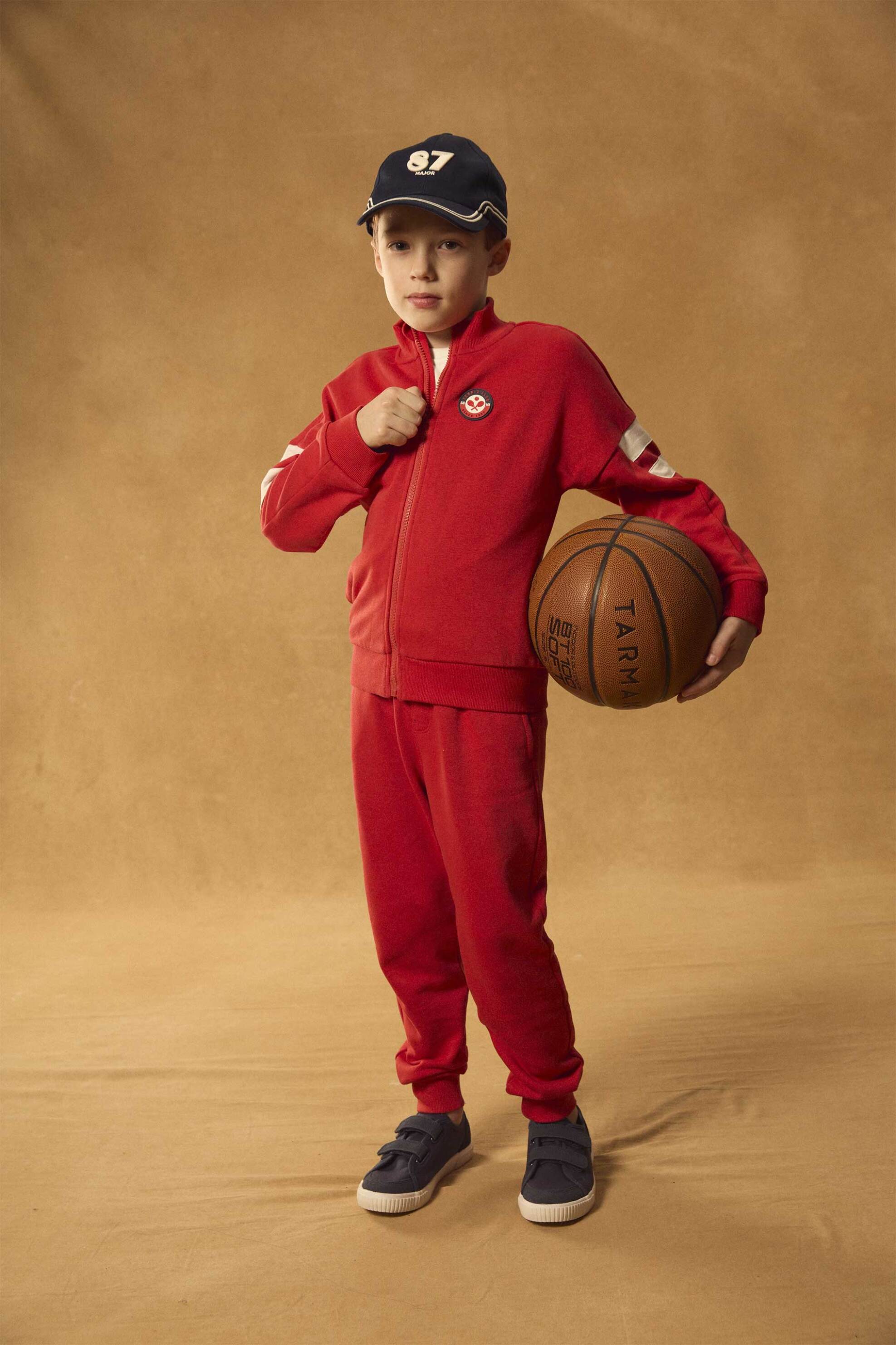 DPAM παιδικό παντελόνι φόρμας για αγόρια "Red Tennis" - 373568 Κόκκινο