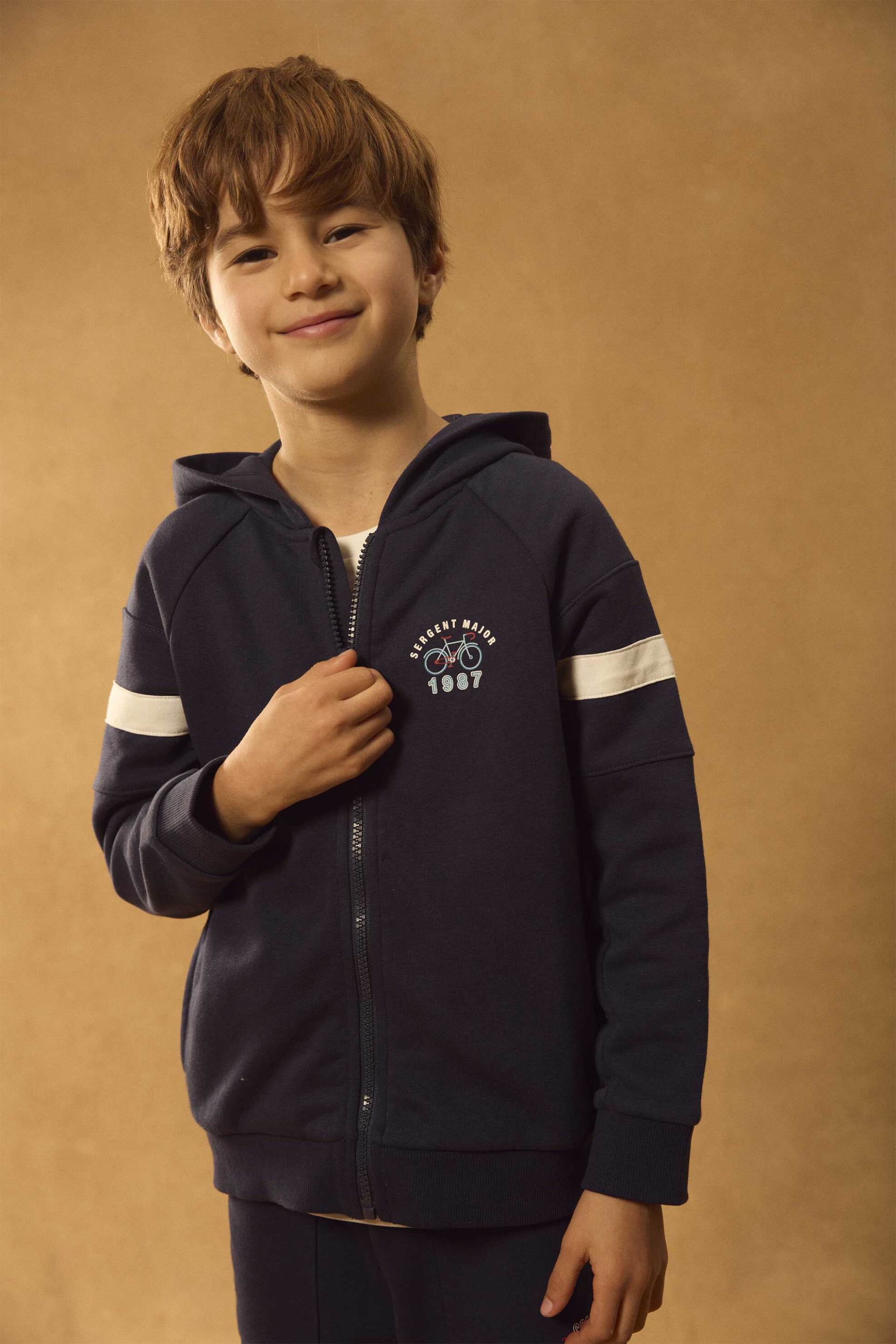 DPAM παιδική ζακέτα για αγόρια "Navy Bike" - 373577 Μπλε Σκούρο