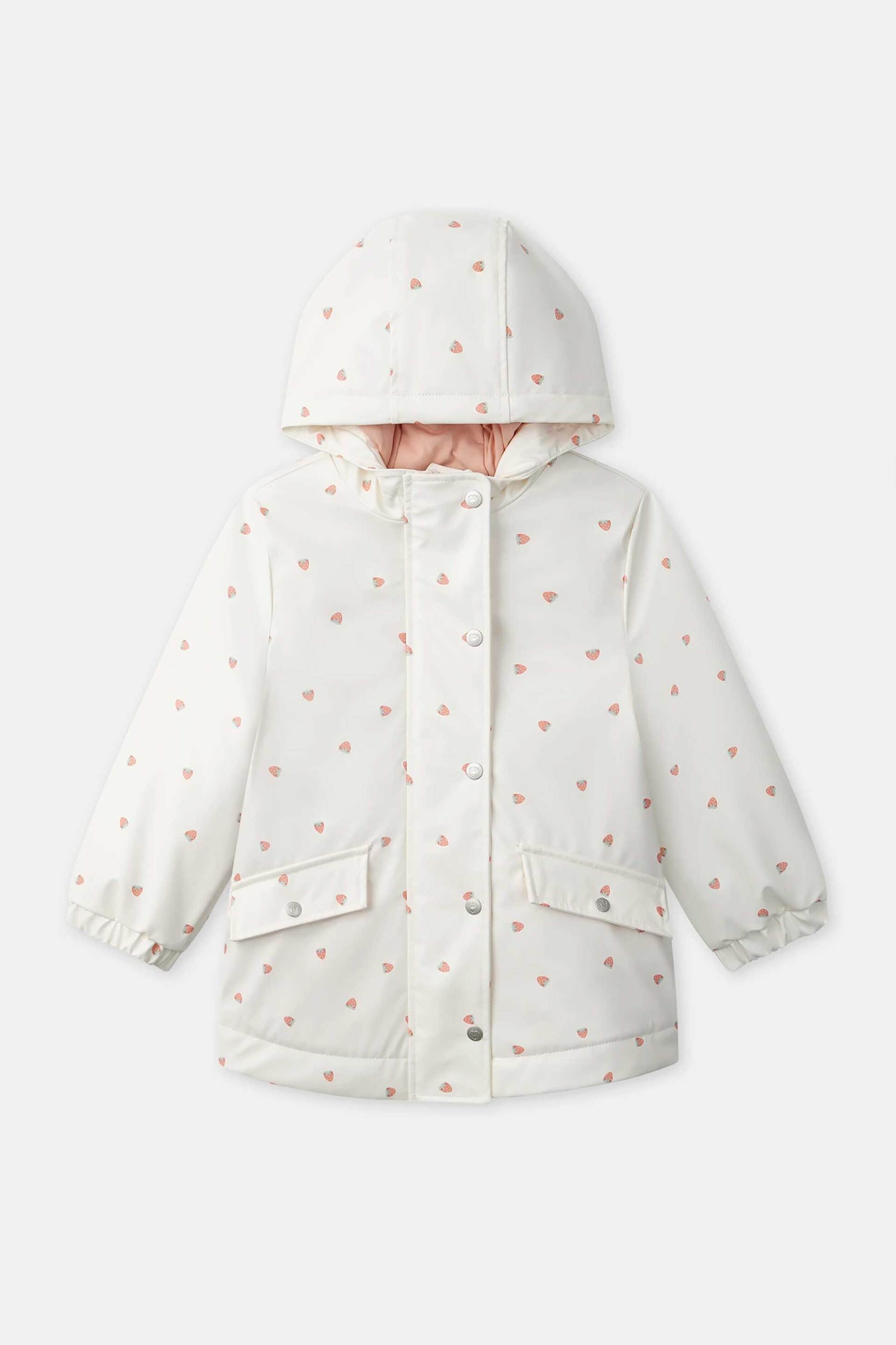 DPAM παιδικό μπουφάν για κορίτσια "White Strawberries" - 373486 Κρέμ φωτογραφία
