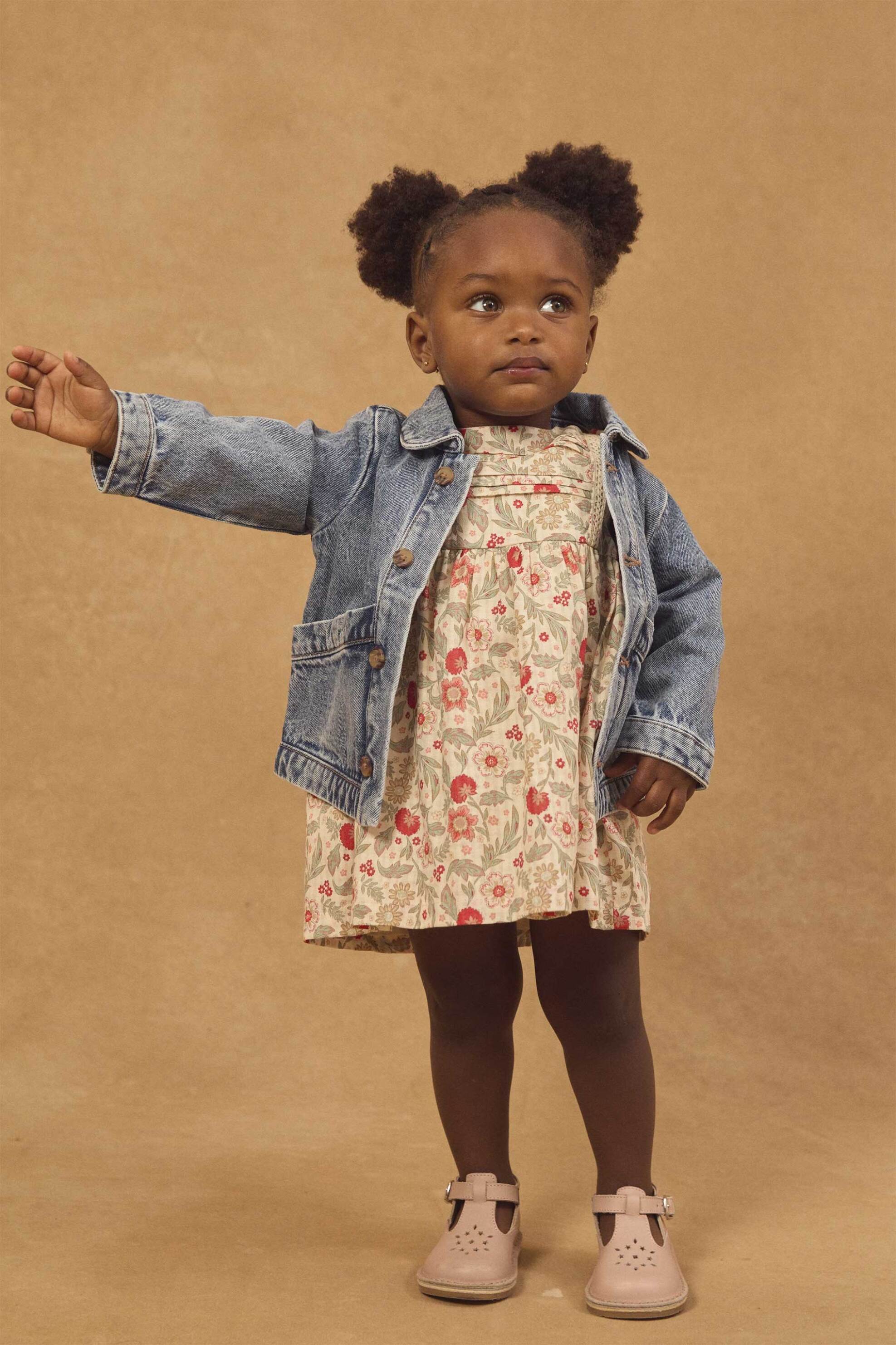 DPAM βρεφικό denim μπουφάν για κορίτσια "Light" - 373470 Denim Blue