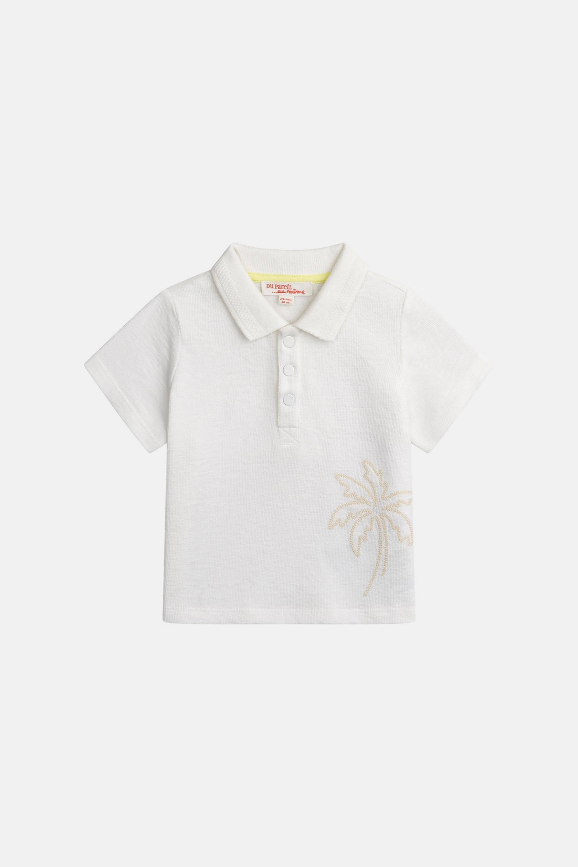 DPAM βρεφική μπλούζα για αγόρια "Polo Tree" - 374458 Λευκό φωτογραφία
