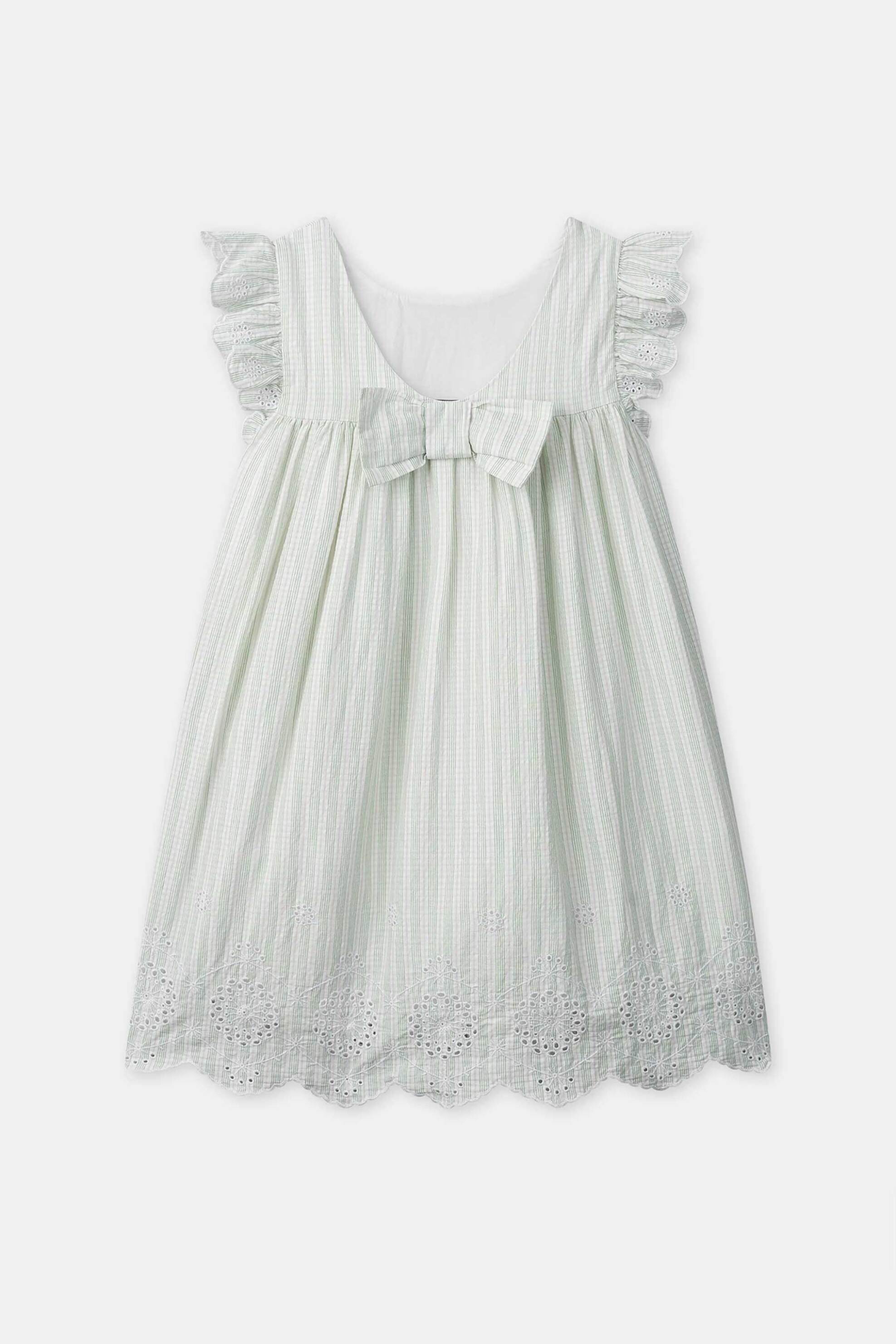 Dpam Παιδικό Φόρεμα για Κορίτσια Delicate Stripes - 374538 Πράσινο Μέντας