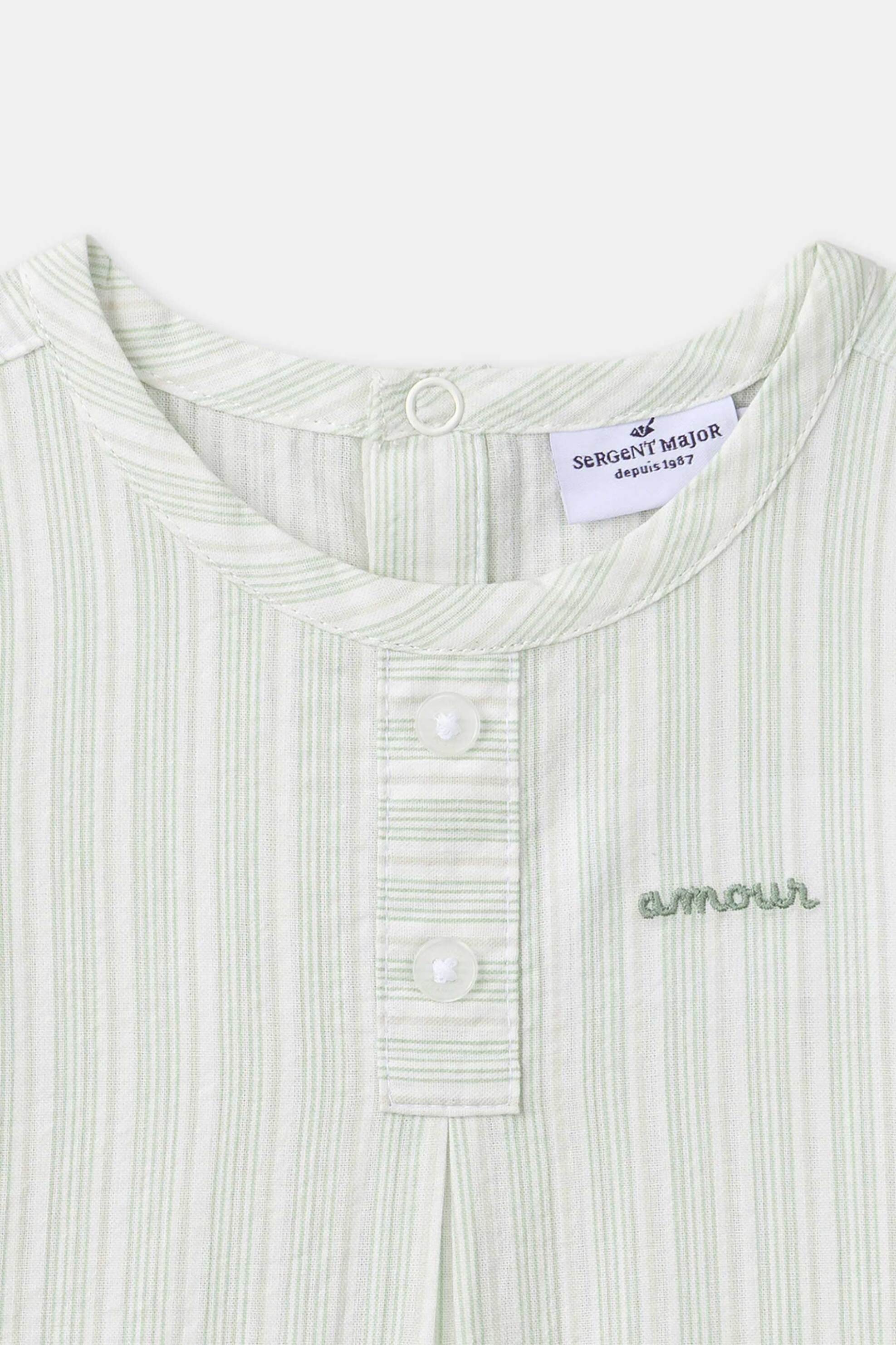 Dpam Βρεφικό Πουκάμισο για Αγόρια Mint Henley - 374513 Πράσινο Μέντας