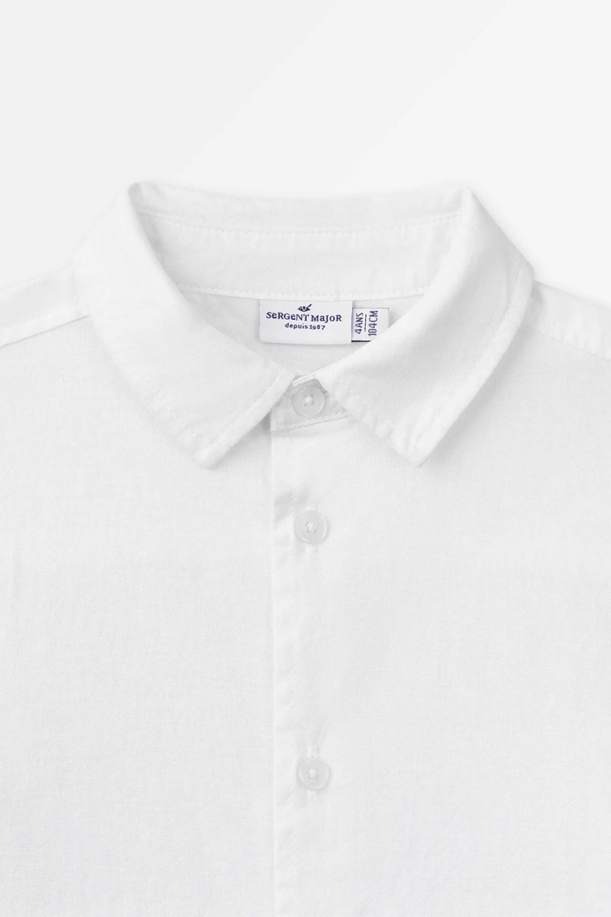 Dpam Παιδικό Πουκάμισο για Αγόρια Timeless White - 374554 Λευκό