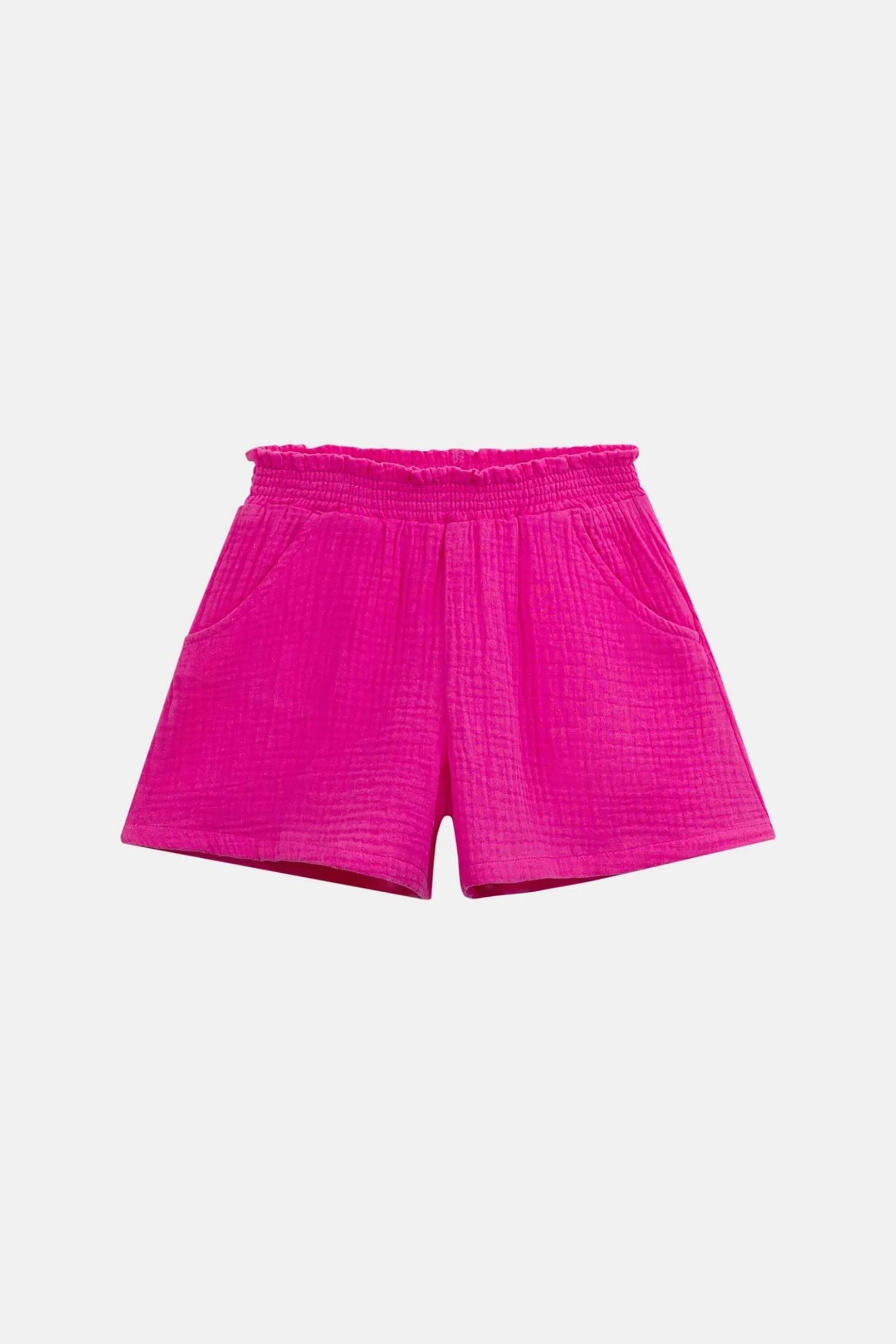 DPAM παιδικό σορτς για κορίτσια "Fuchsia Gauze" - 376538 Φούξια