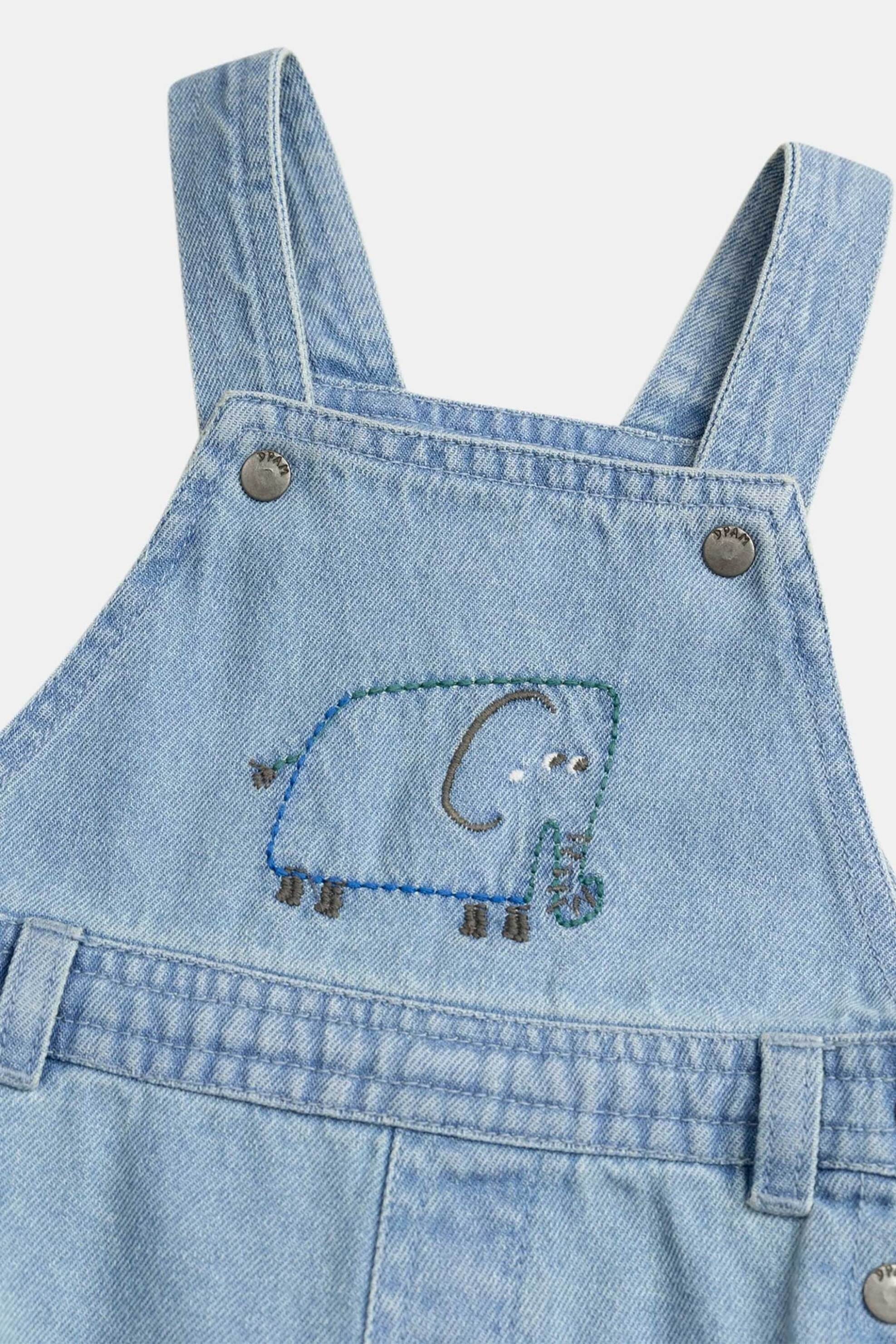 Dpam Βρεφική Denim Σαλοπέτα για Αγόρια Elephant - 377231 Blue