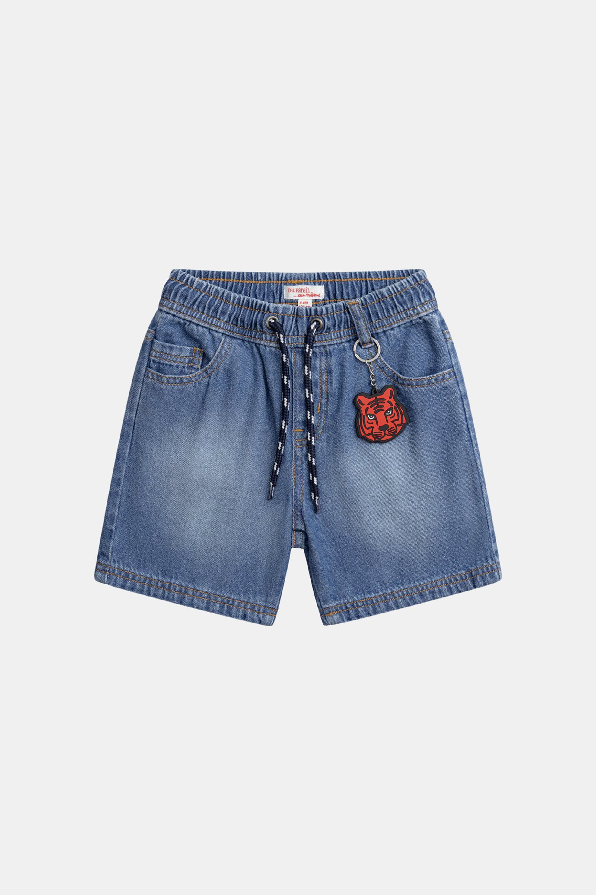 DPAM παιδική denim βερμούδα για αγόρια "Tiger" - 377107 Denim Blue
