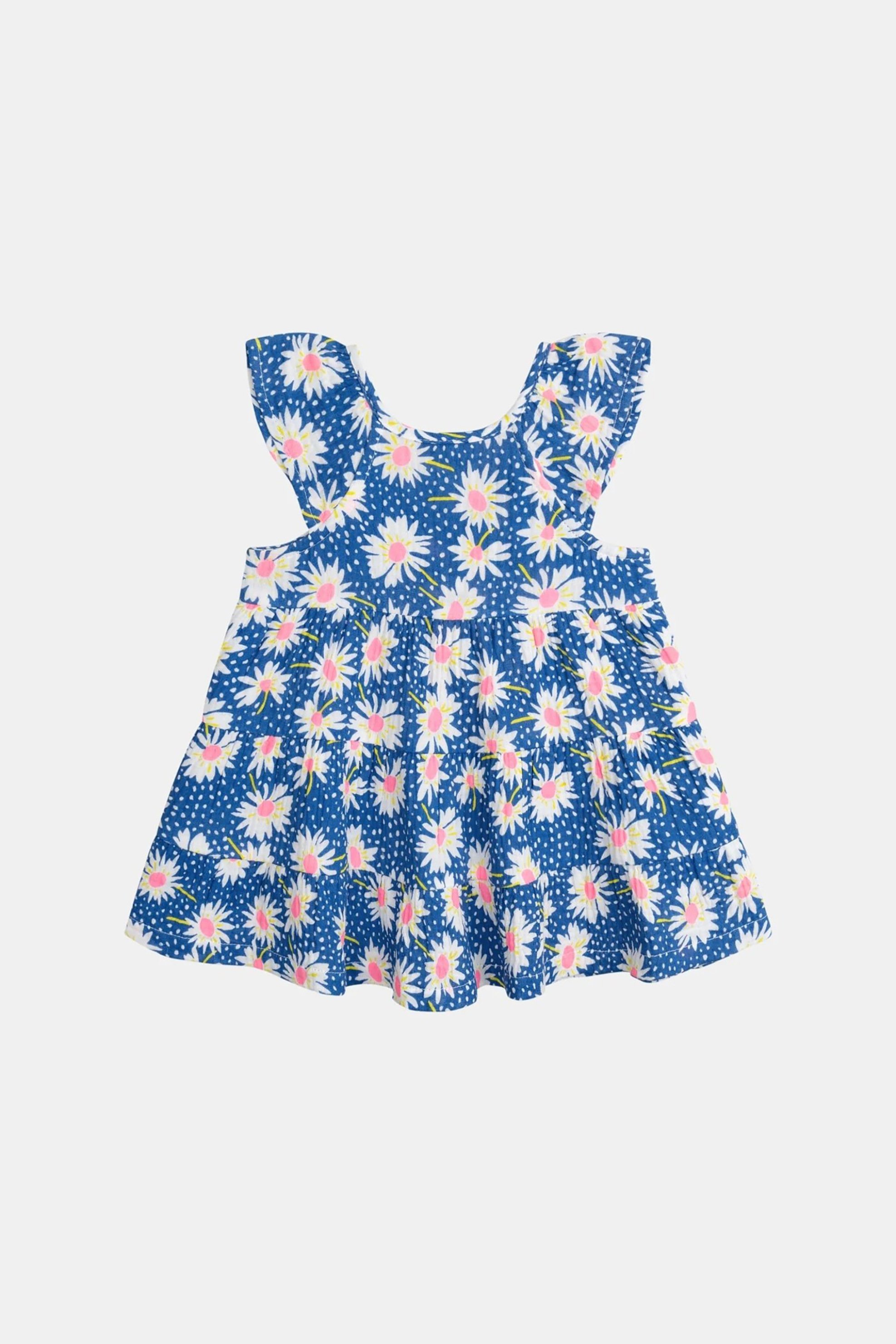 DPAM βρεφικό φόρεμα για κορίτσια "Electric Daisies" - 377945 Μπλε