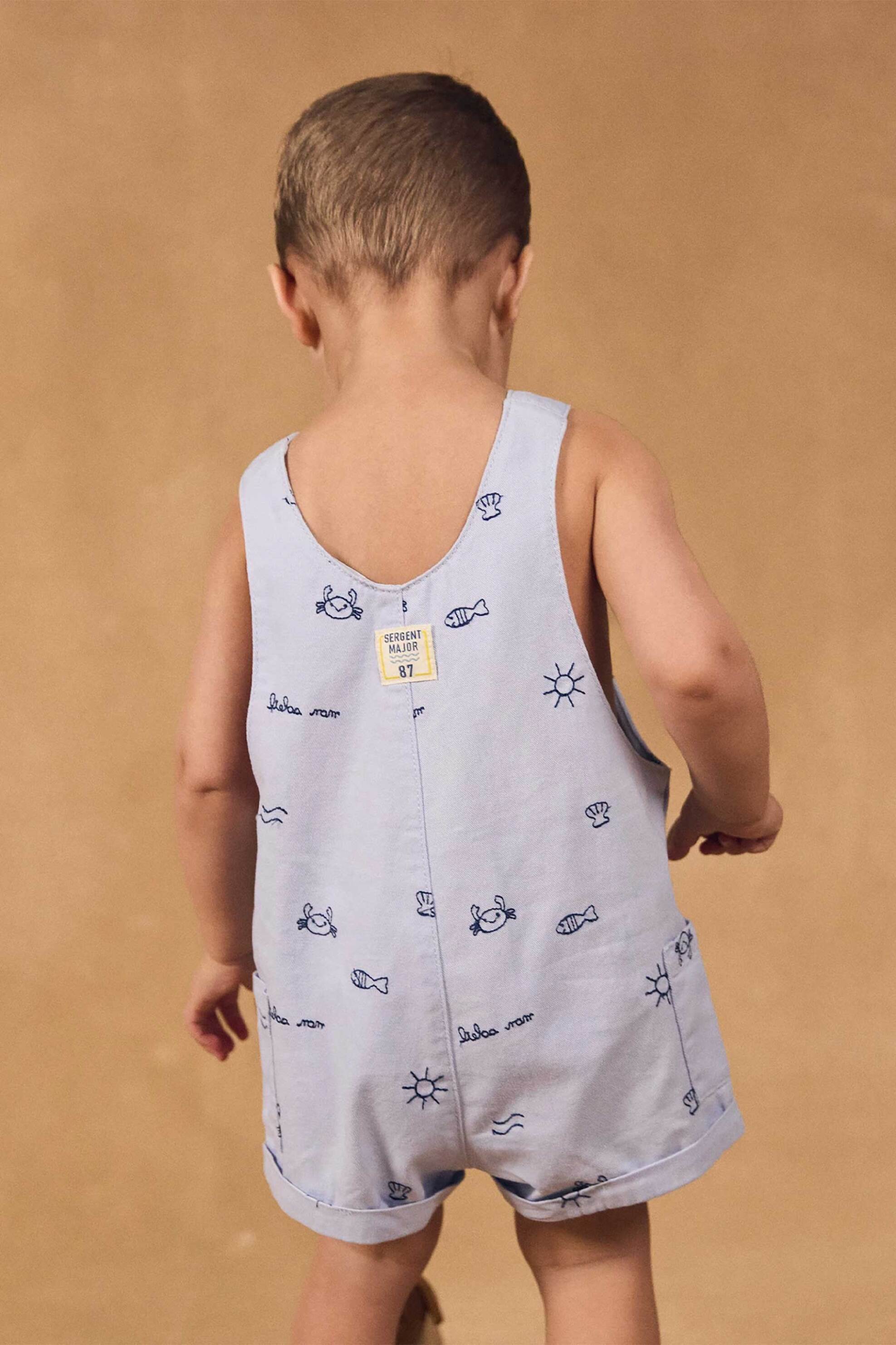 DPAM βρεφική σαλοπέτα για αγόρια "Baby Blue Bottom" - 378225 Μπλε Ανοιχτό φωτογραφία