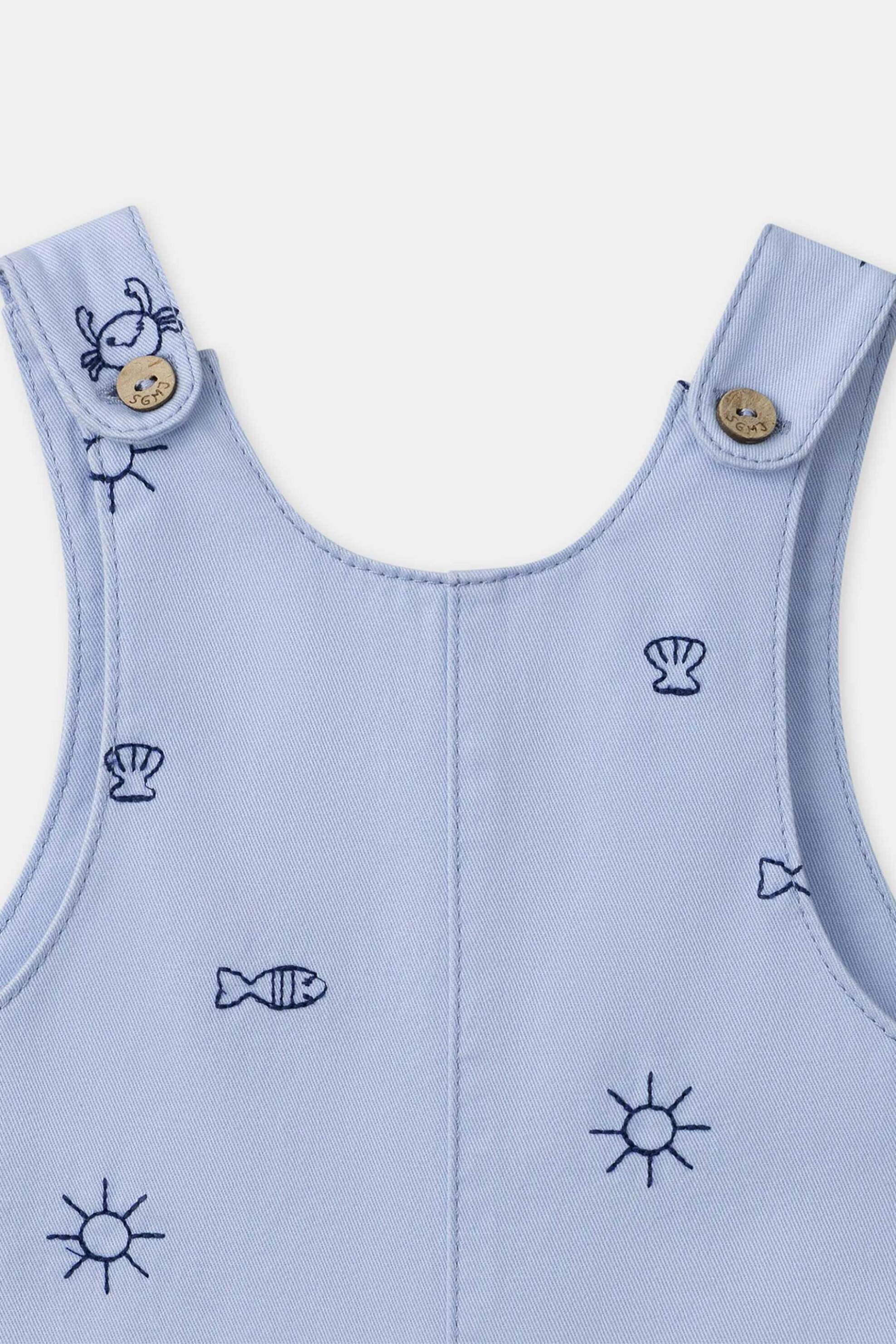 DPAM βρεφική σαλοπέτα για αγόρια "Baby Blue Bottom" - 378225 Μπλε Ανοιχτό φωτογραφία