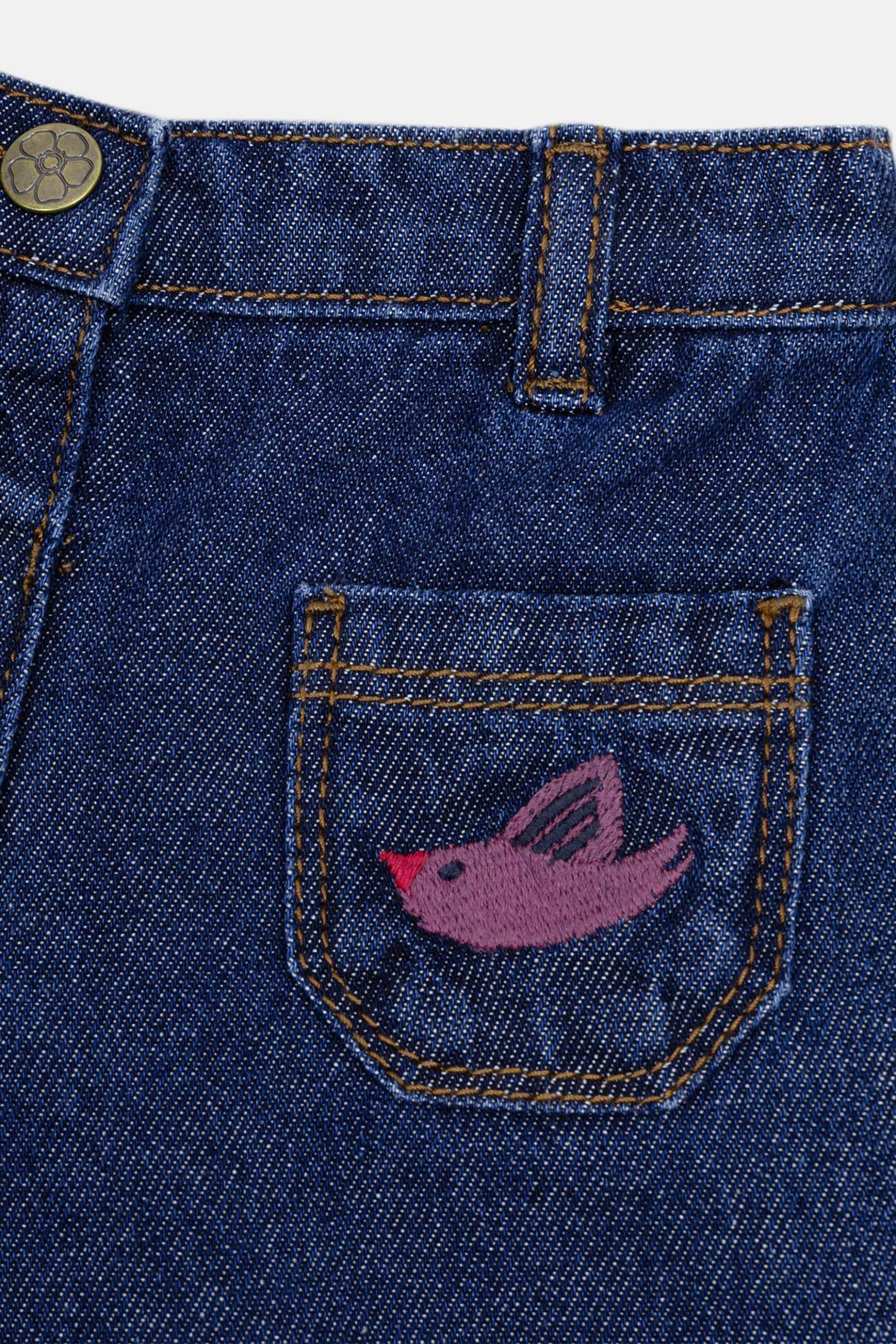 Dpam Βρεφικό Τζιν Παντελόνι για Κορίτσια Birdie - 381317 Denim Blue Σκούρο