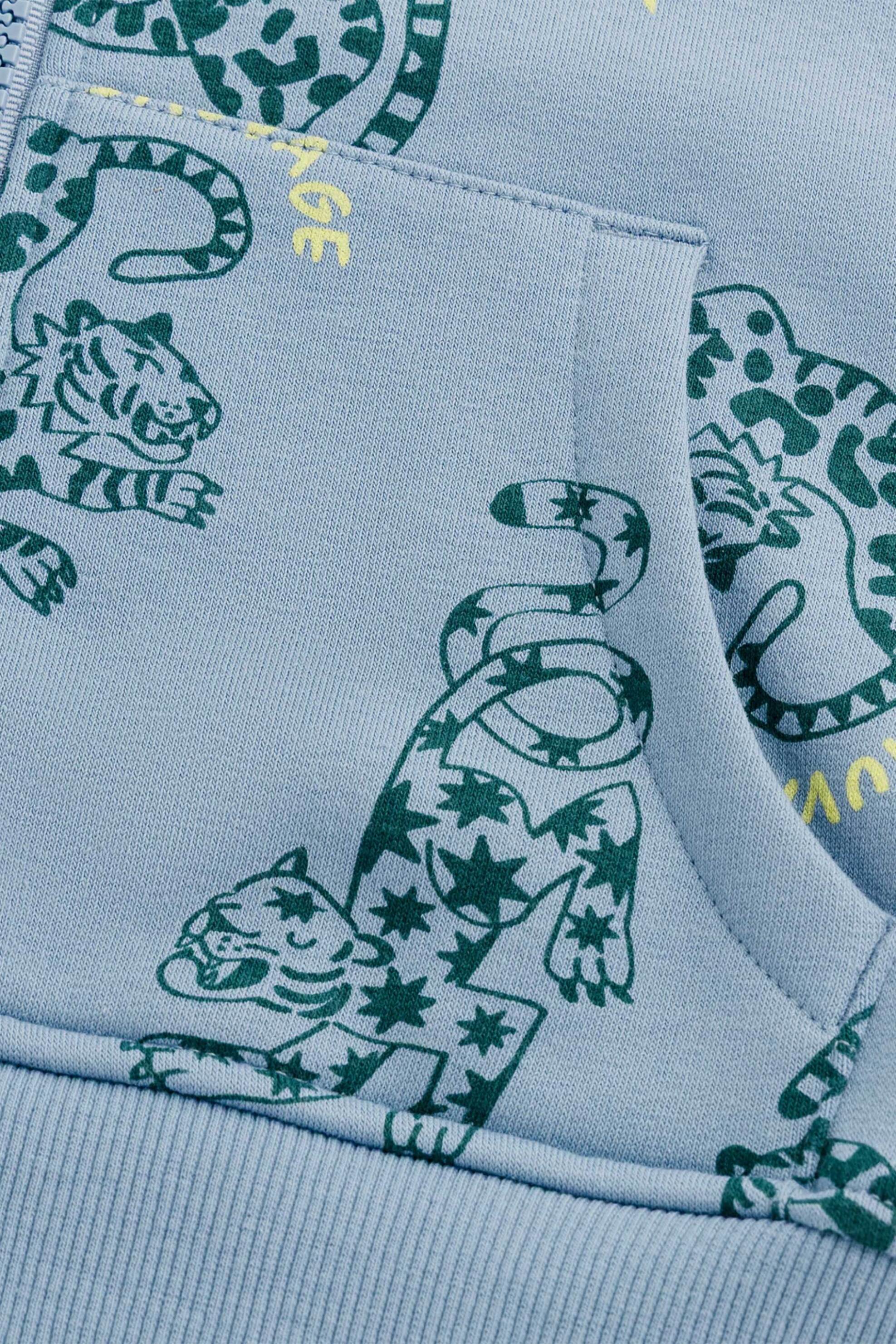 Dpam Παιδική Ζακέτα Φούτερ για Αγόρια Safari Vibes - 381749 Γαλάζιο