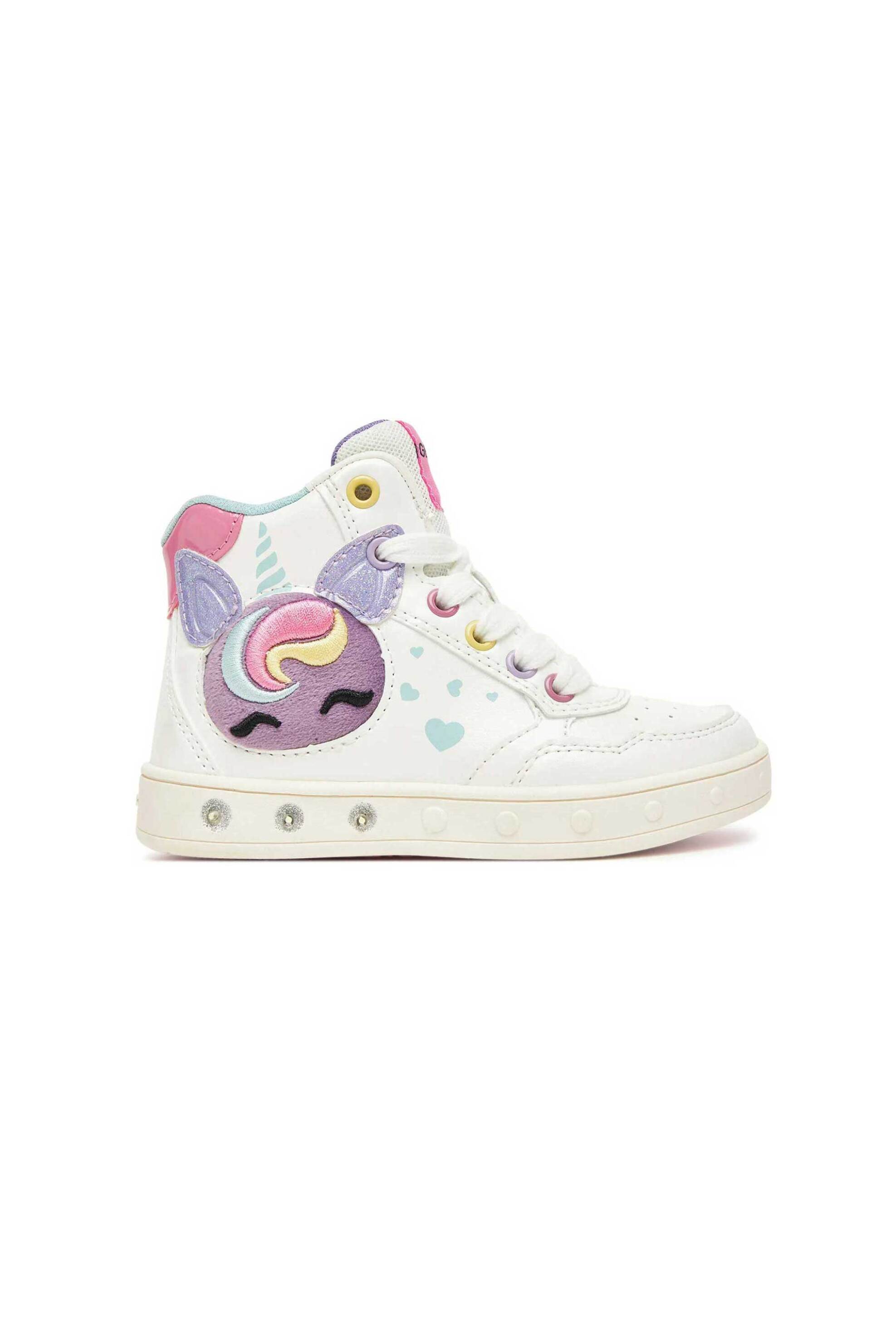 GEOX Geox παιδικά μποτάκια sneakers για κορίτσια "Skylin" (25-33) - 363958 Λευκό