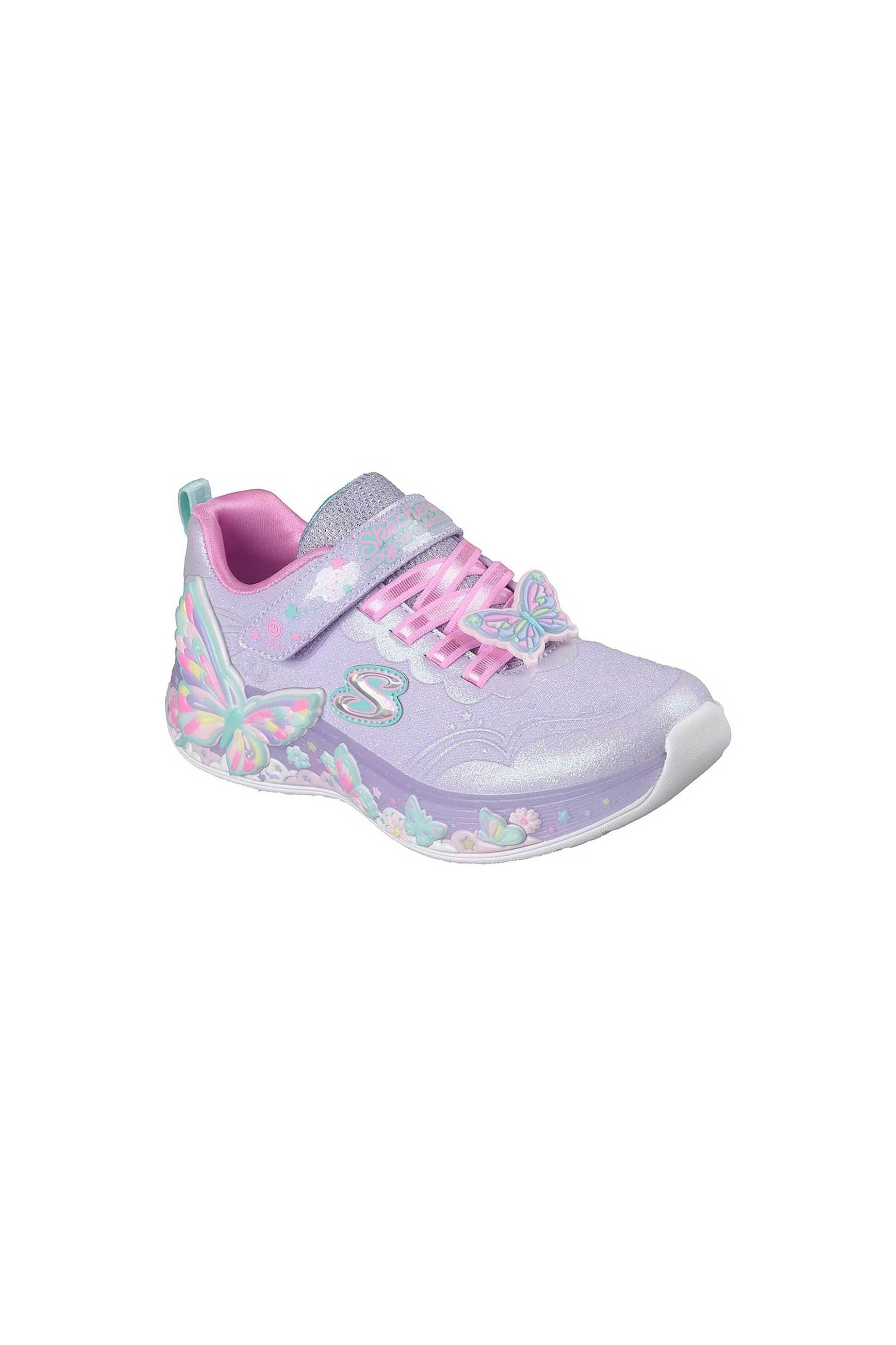 Skechers παιδικά sneakers "Butterfly Bliss" (27-35) - 372437 Λιλά φωτογραφία
