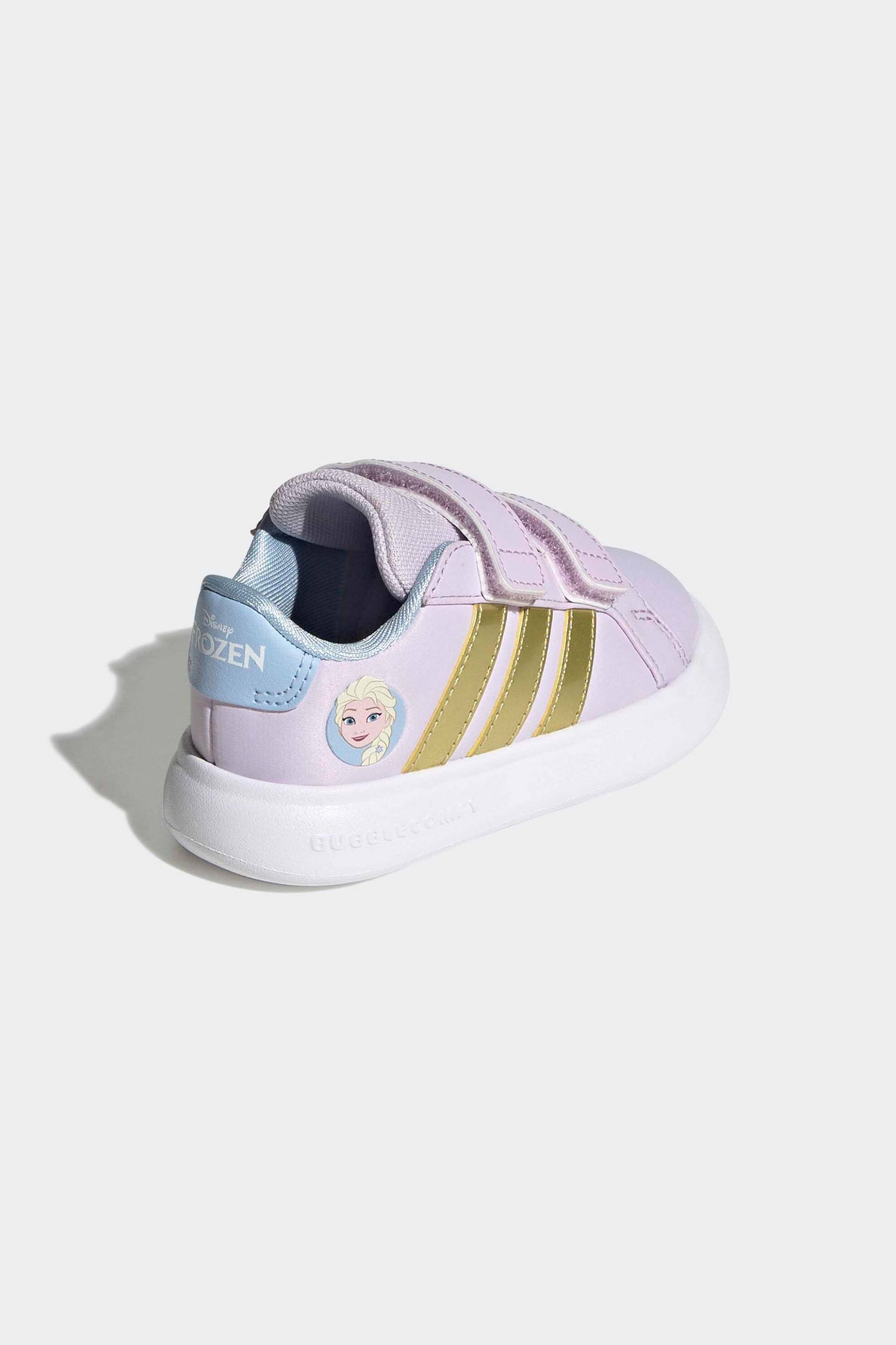 Adidas Βρεφικά Παπούτσια Grand Court Disney Frozen Elsa (19-27) - 372284 Ροζ Ανοιχτό