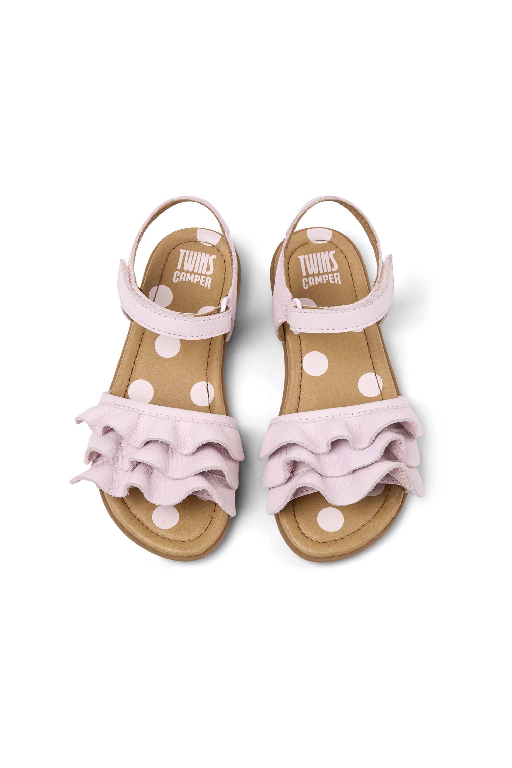 Camper παιδικά πέδιλα "Twins" (26-35) - 373677 Ροζ φωτογραφία