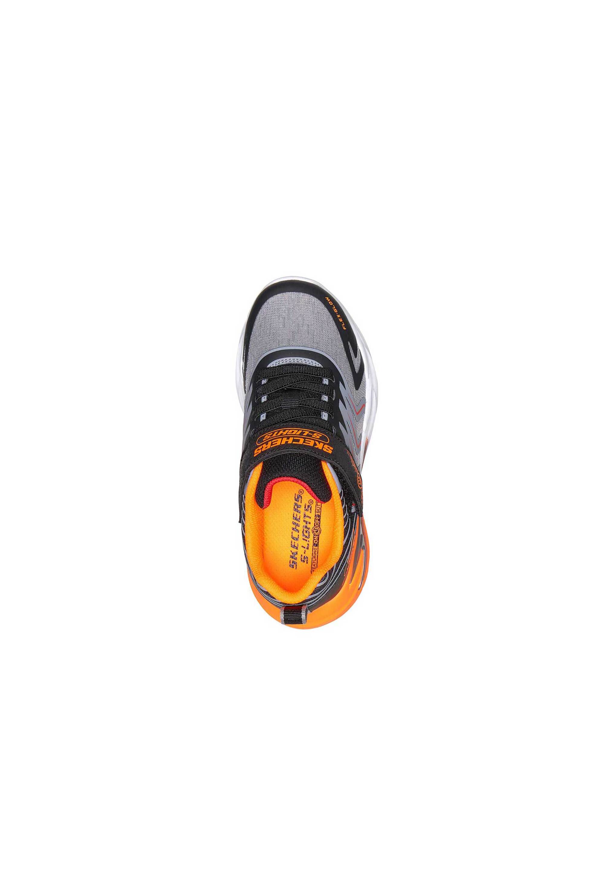 Skechers Παιδικά Παπούτσια για Αγόρια S-Lights Flex-Glow Ultra-Prism-Pacer (27-35) - 380411 Γκρι
