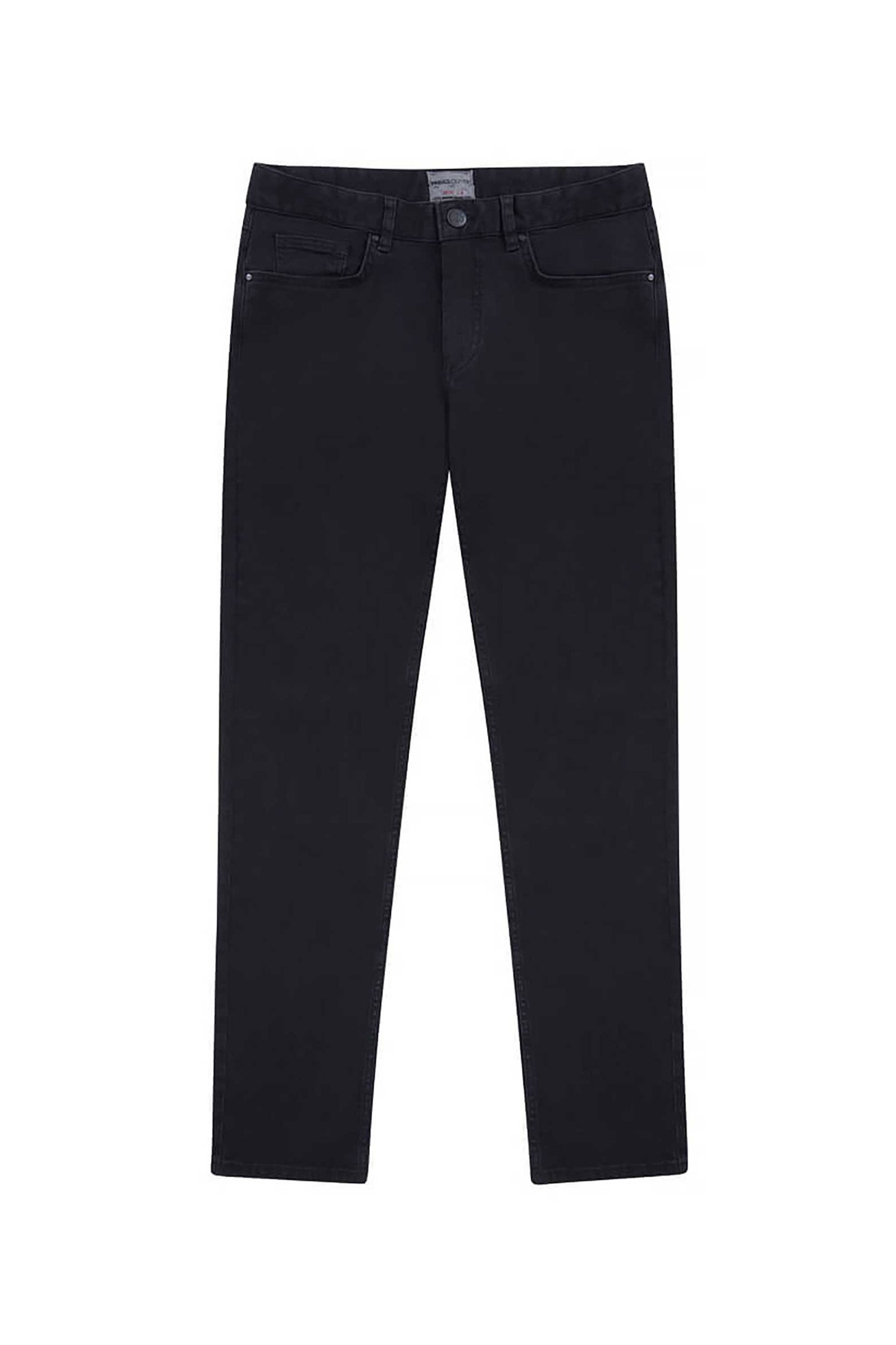 PRINCE OLIVER Prince Oliver ανδρικό τζιν παντελόνι πεντάτσεπο Comfort Slim - 10569004 Μαύρο