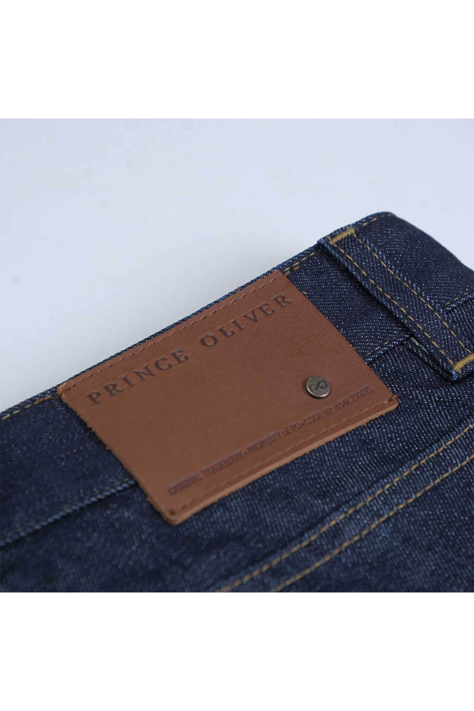 Prince Oliver ανδρικό τζιν παντελόνι πεντάτσεπο Comfort Slim - 10569005 Μπλε Σκούρο φωτογραφία