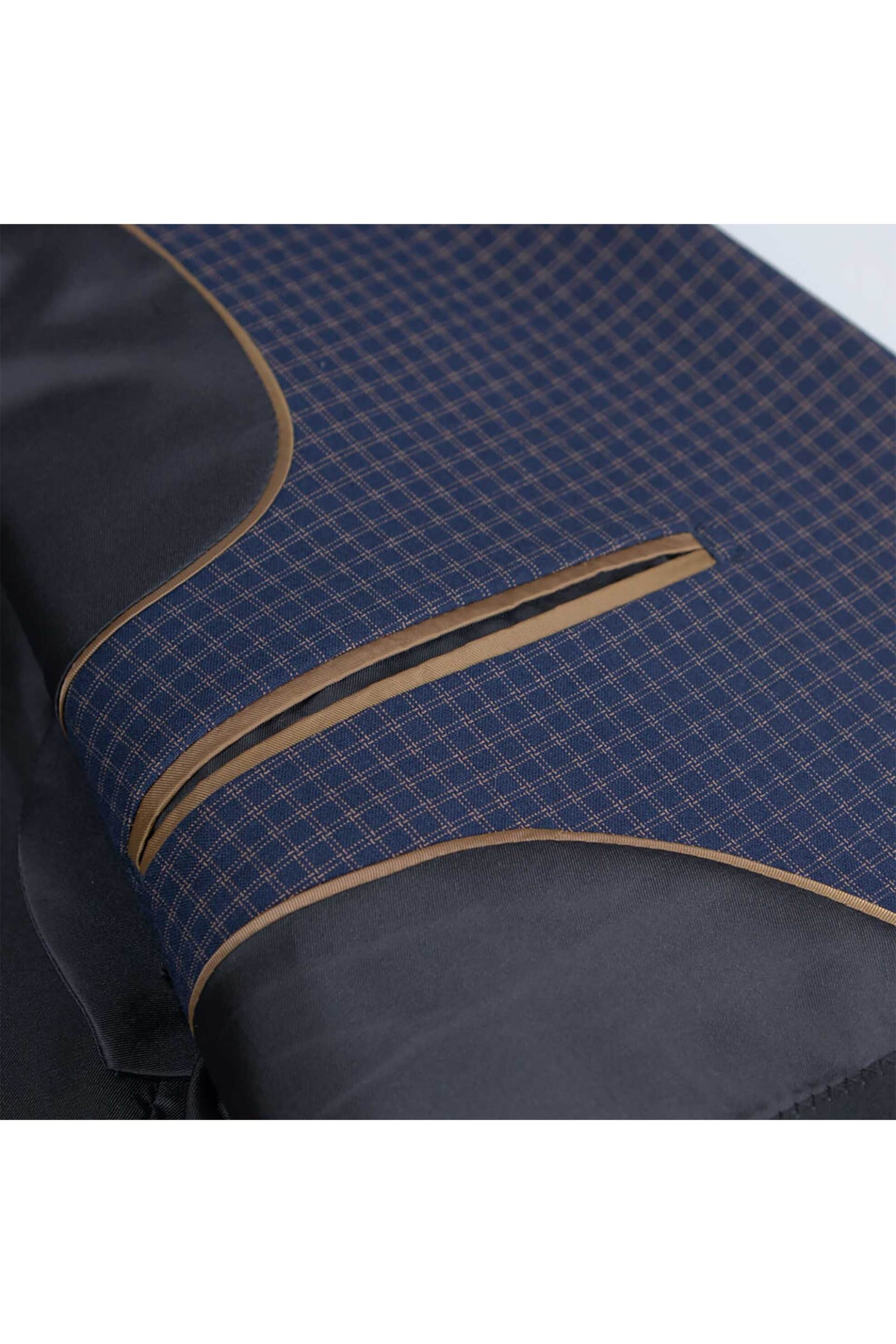 Prince Oliver ανδρικό κοστούμι με καρό σχέδιο - 12560004 Μπλε Σκούρο φωτογραφία