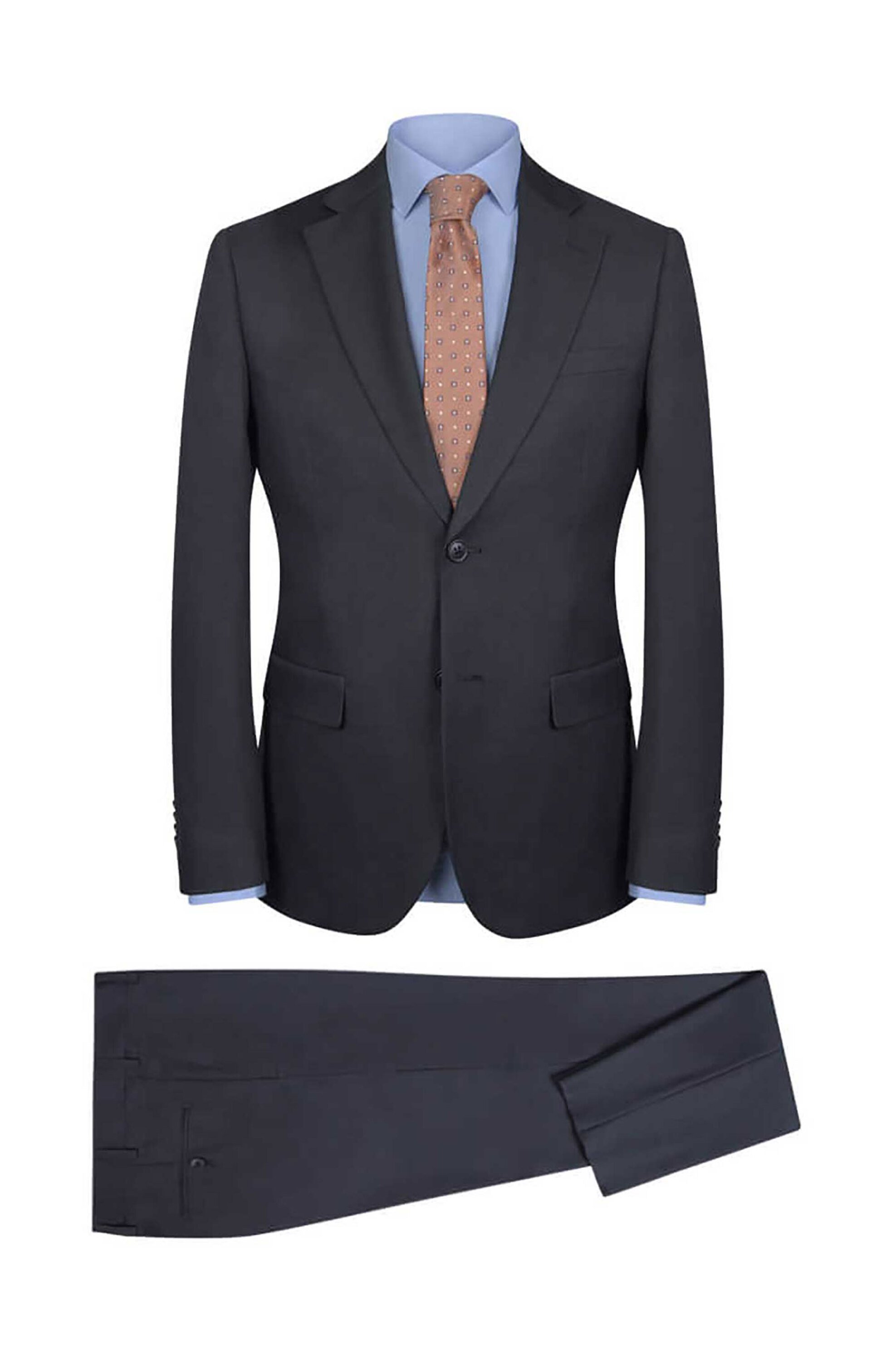 Prince Oliver ανδρικό κοστούμι μoνόχρωμο Modern Fit - 12560006 Ανθρακί