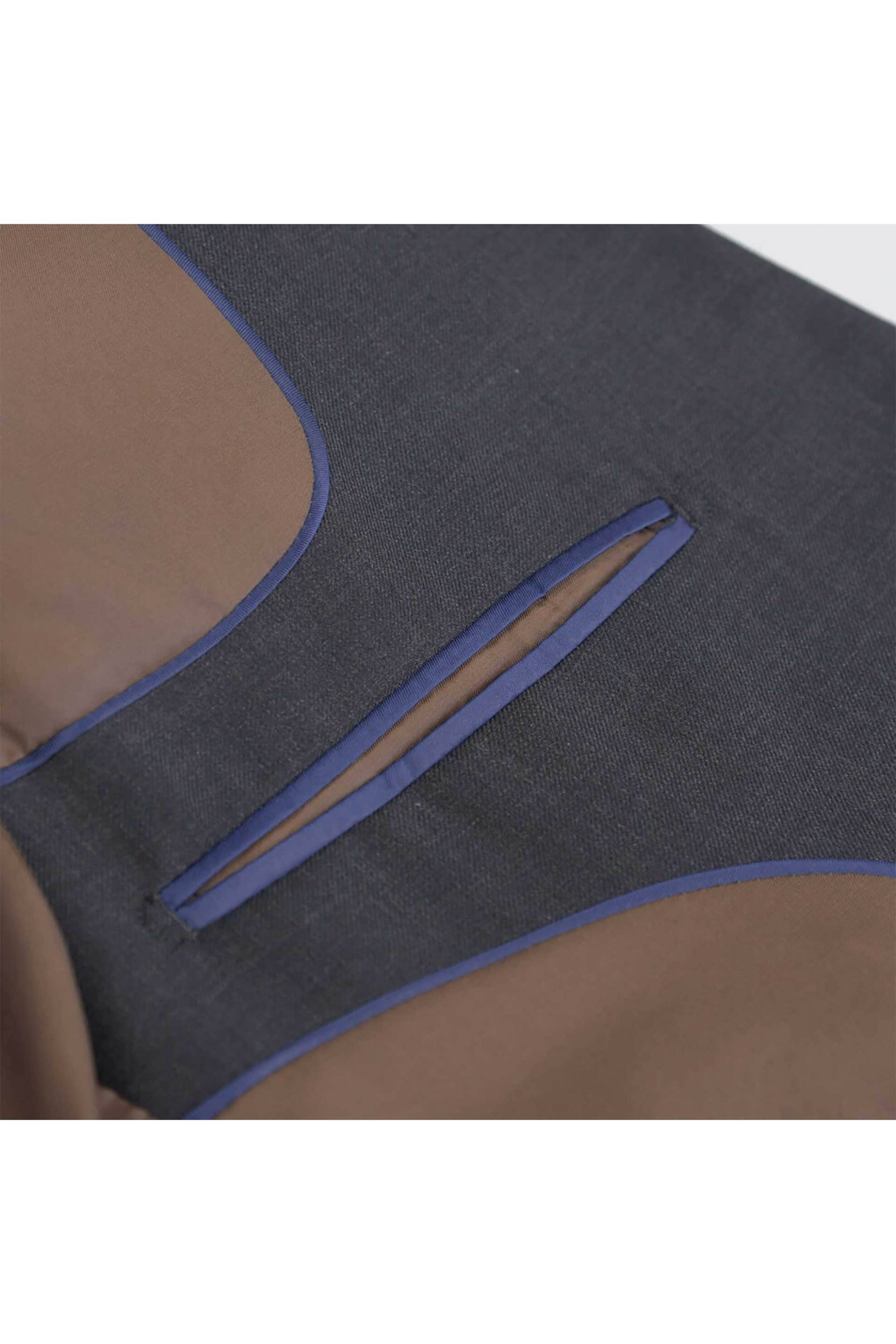 Prince Oliver ανδρικό κοστούμι μoνόχρωμο Modern Fit - 12560006 Ανθρακί φωτογραφία