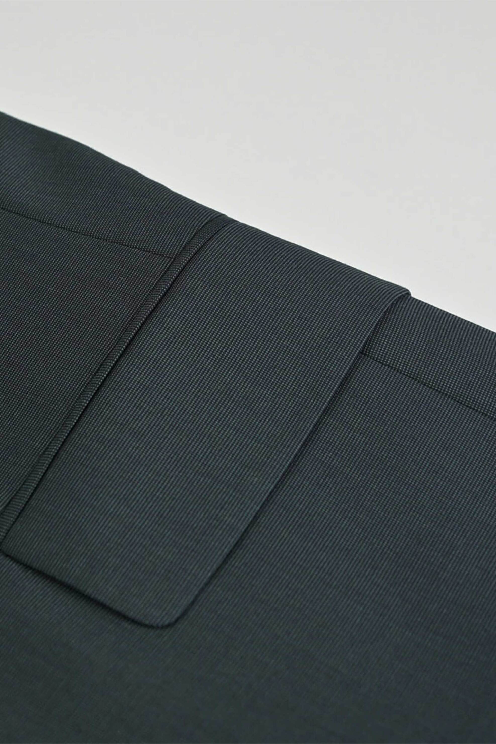Prince Oliver ανδρικό σακάκι μονόχρωμο Modern Fit - 11989043 Πράσινο Σκούρο φωτογραφία