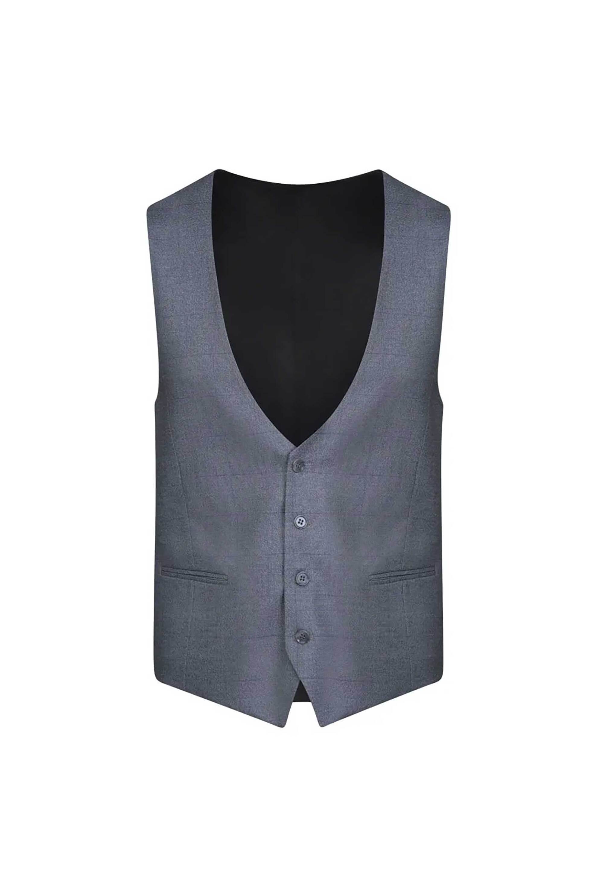 Prince Oliver ανδρικό κοστούμι με εσωτερικό γιλέκο Modern Fit - 12989052 Γκρι φωτογραφία