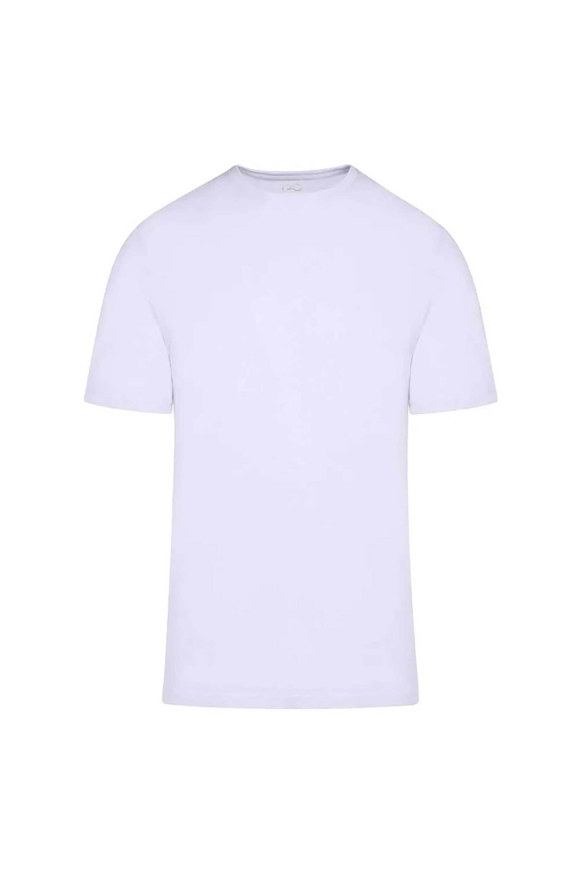 Prince Oliver ανδρικό T-shirt μονόχρωμο Modern Fit - 26256081 Λευκό