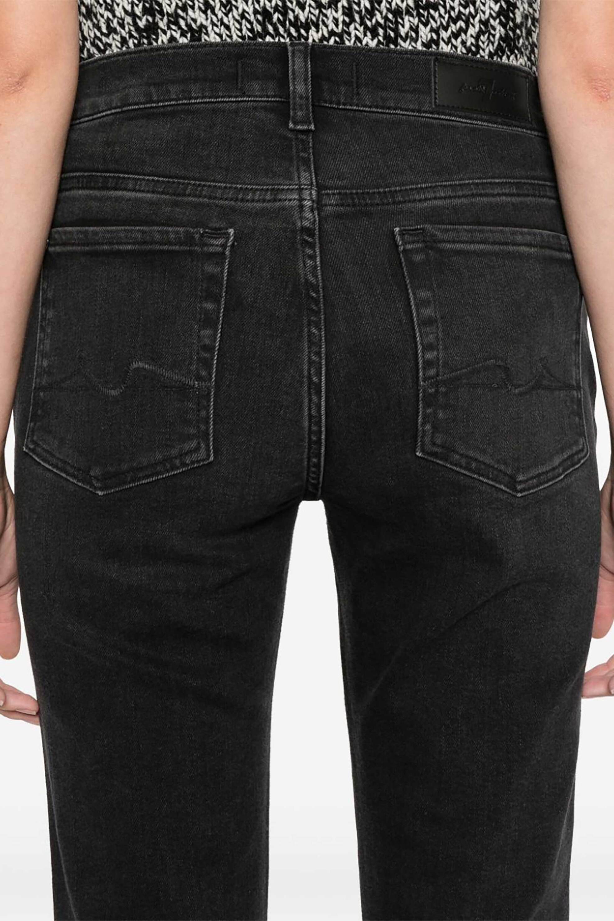 7 For All Mankind γυναικείο τζιν παντελόνι πεντάτσεπο Flared Cropped Cut "Daisy" - JSRCC320TL Μαύρο φωτογραφία