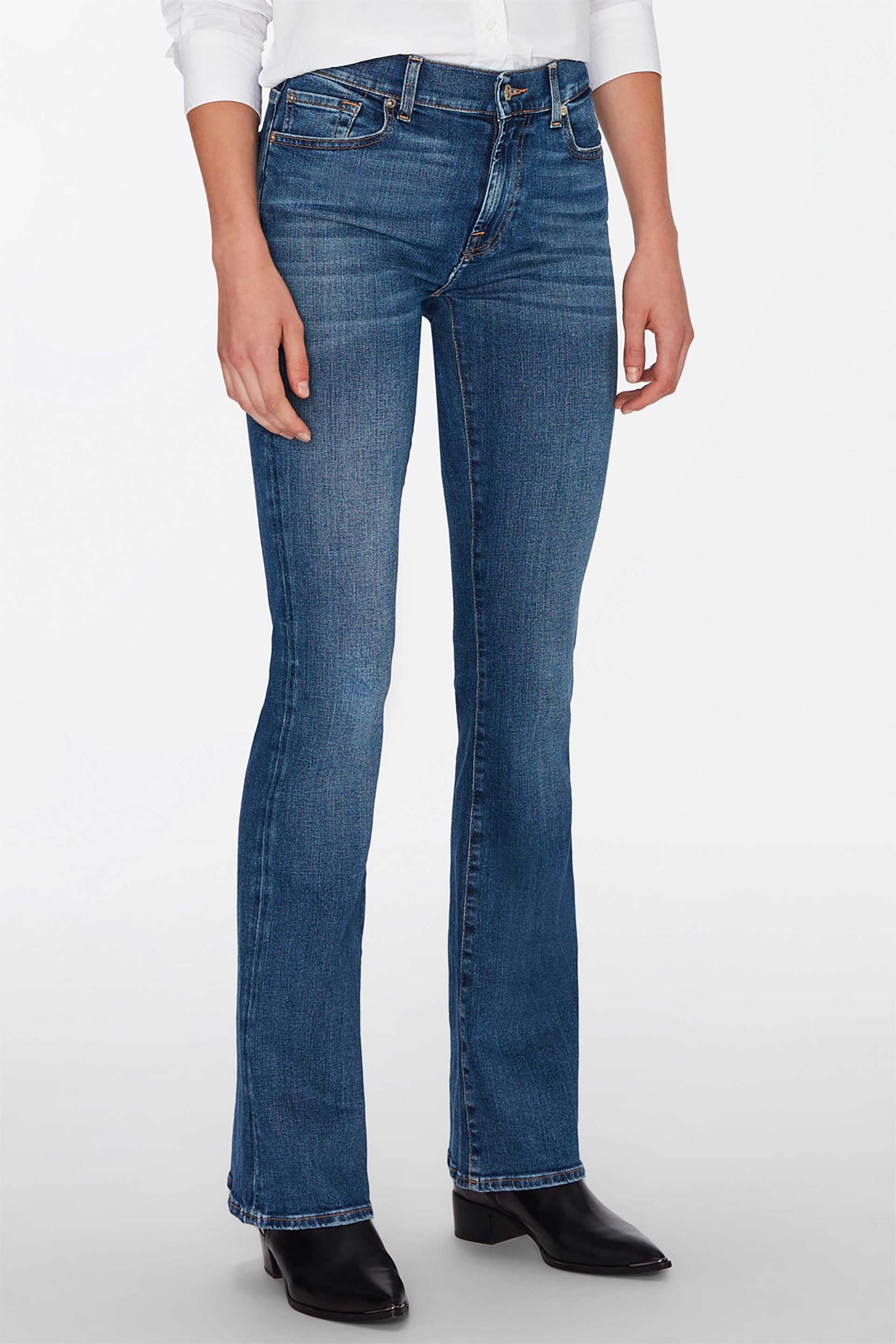 7 For All Mankind γυναικείο τζιν παντελόνι πεντάτσεπο Bootcut Fit - JSWB44A0NT Denim Blue φωτογραφία