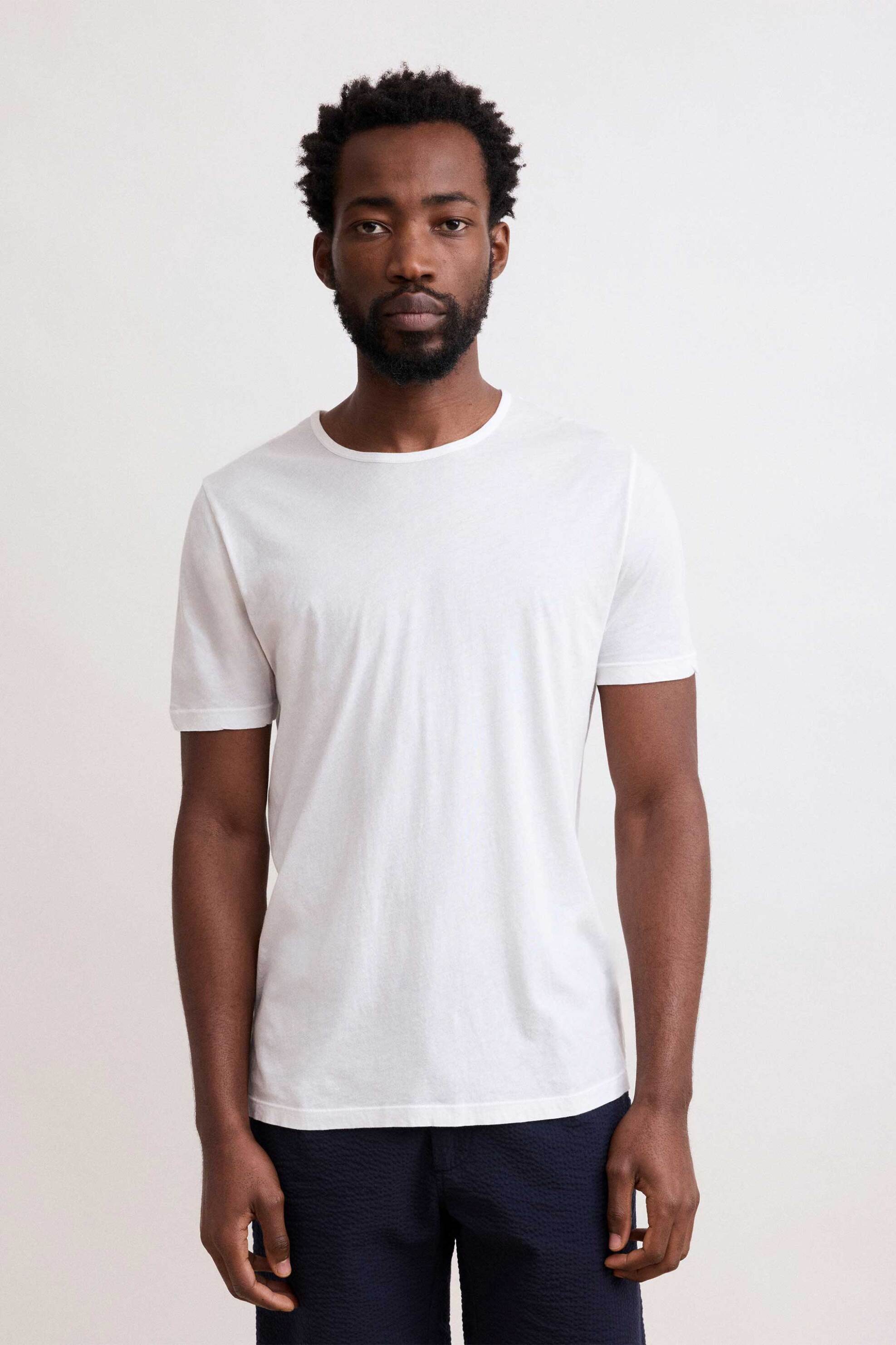 HARTFORD Hartford ανδρικό T-shirt μονόχρωμο - BD65301 Λευκό