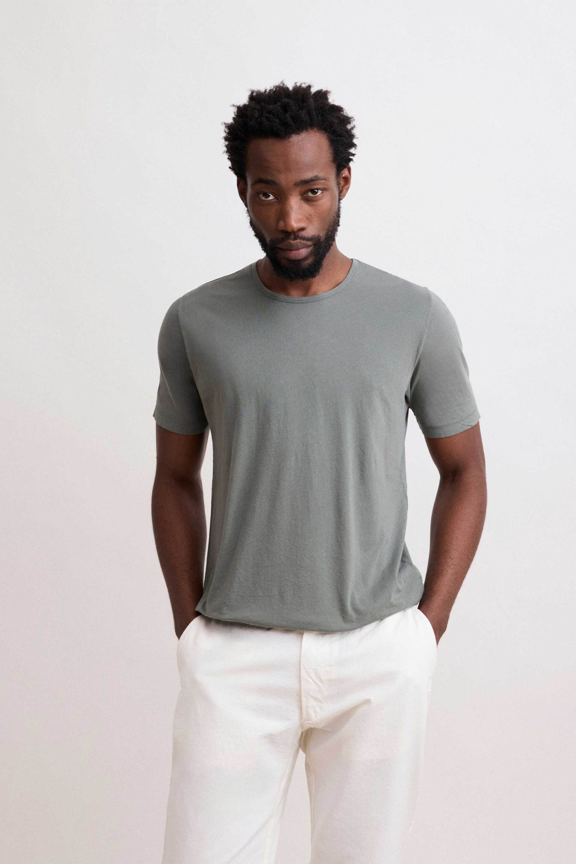 Hartford ανδρικό T-shirt μονόχρωμο - BD65301 Γκρι