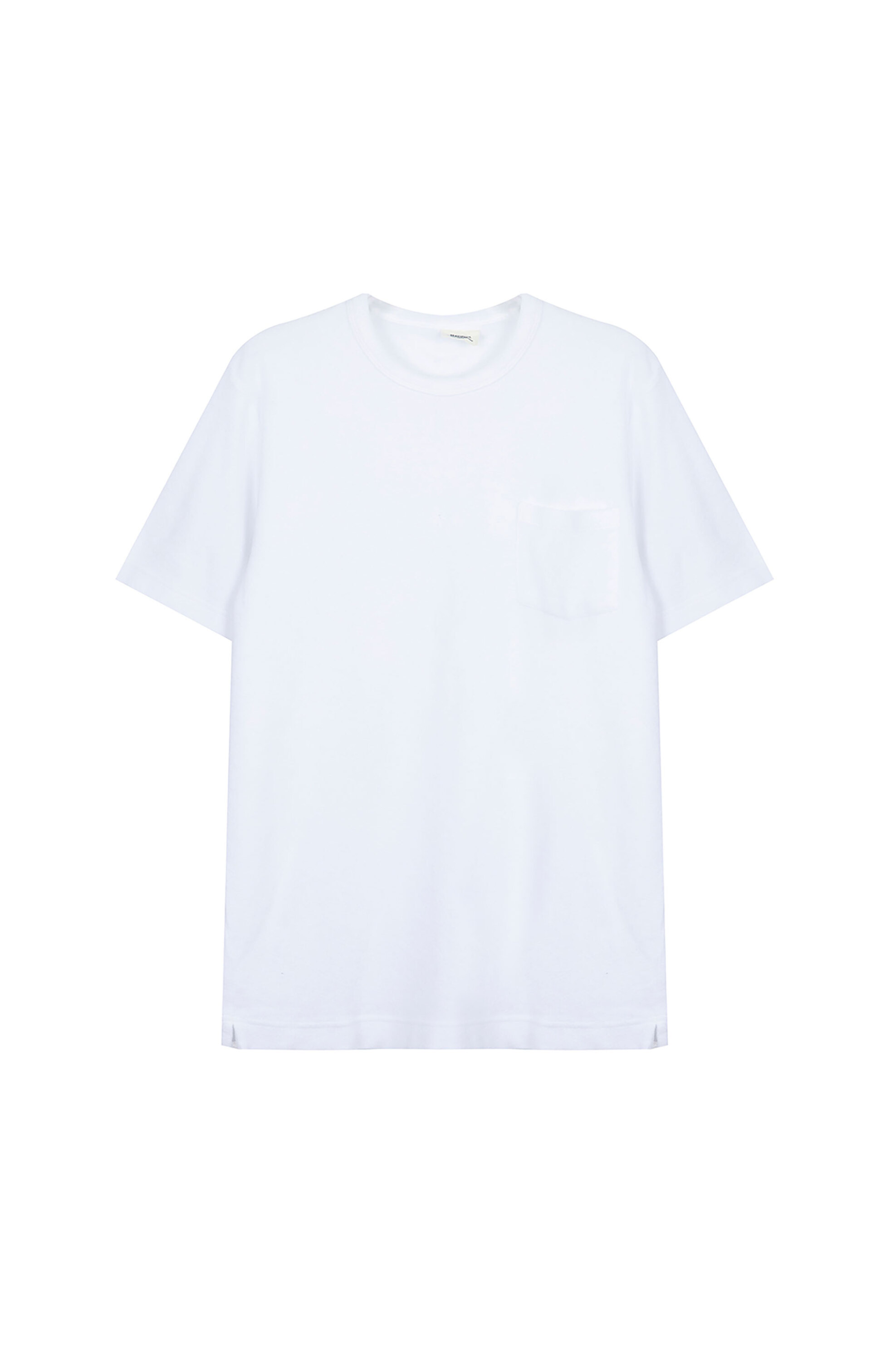 Hartford ανδρικό T-shirt μονόχρωμο με τσέπη στο στήθος - BD80304 Λευκό
