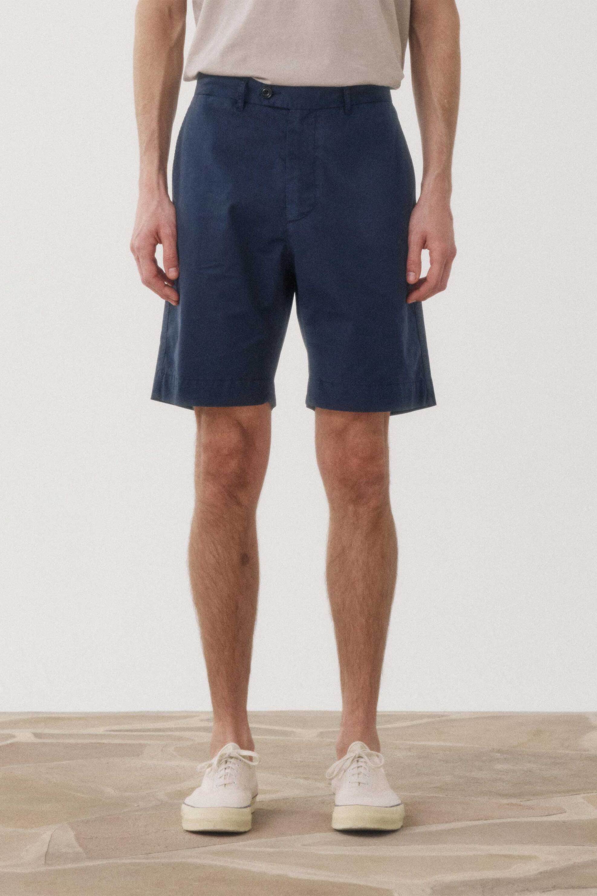 Hartford ανδρική βερμούδα chino Classic Straight Cut - BF50102 Μπλε Σκούρο φωτογραφία