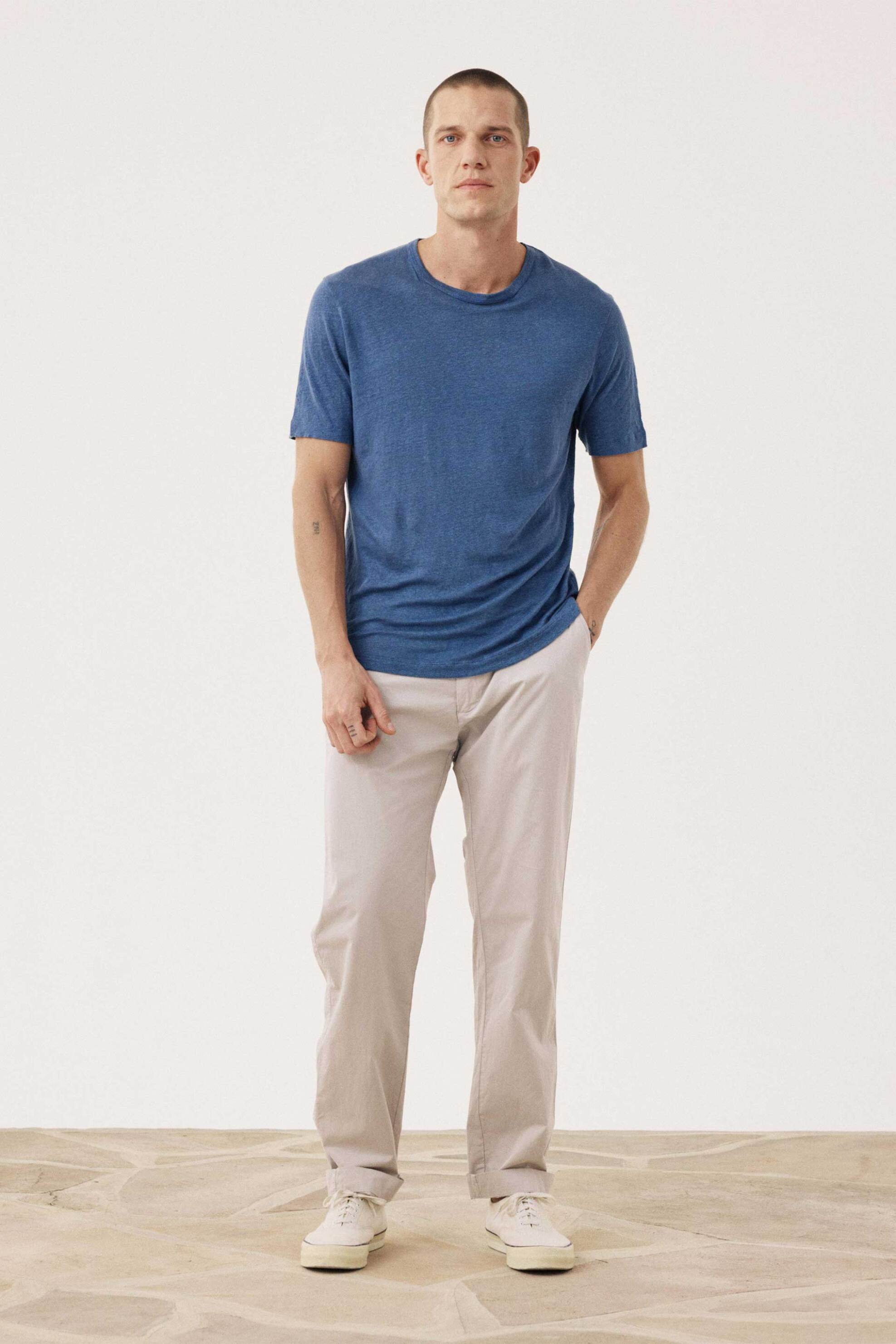 Hartford ανδρικό παντελόνι chino Classic Straight Cut - BF51102 Μπεζ φωτογραφία